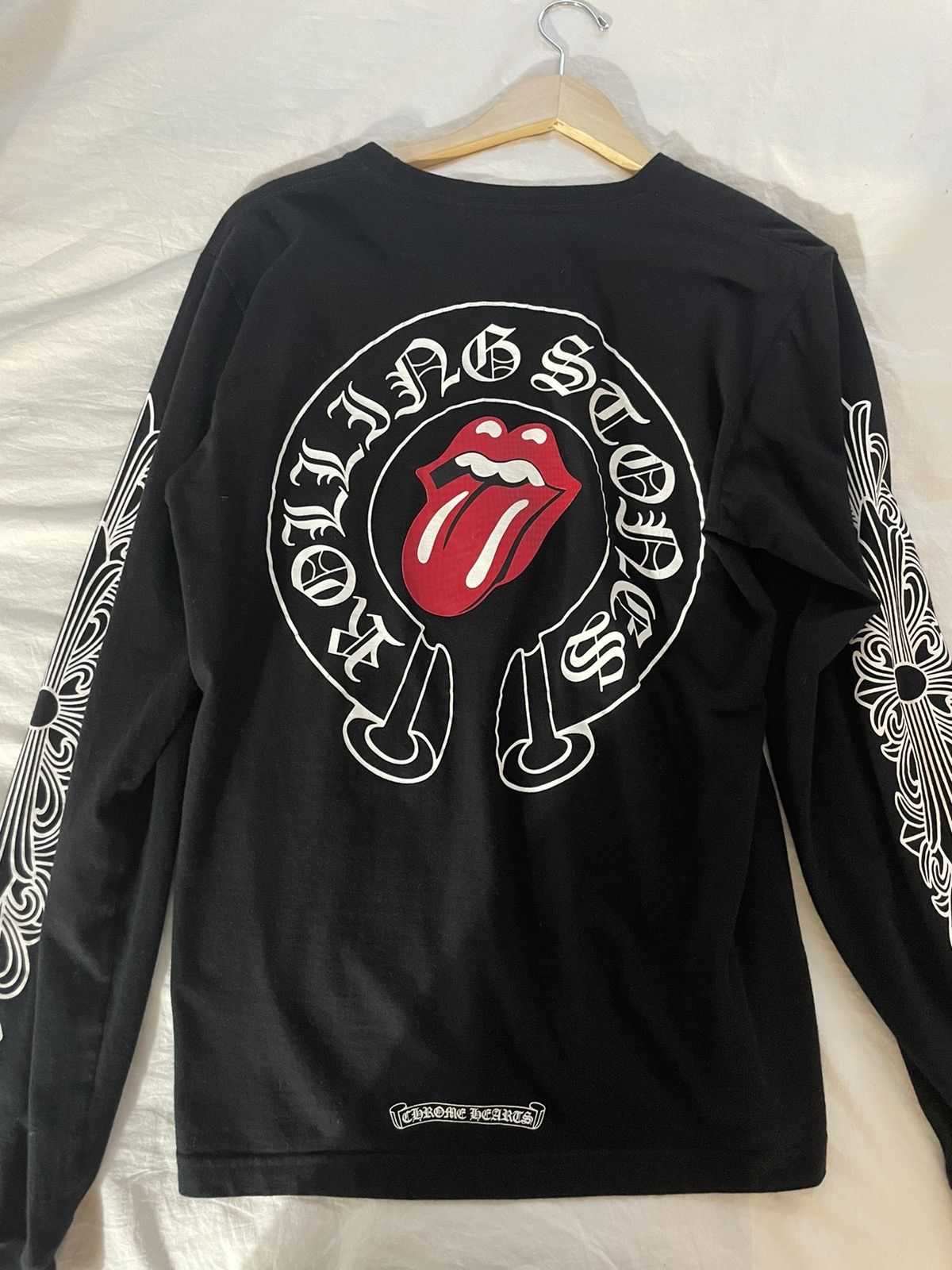 chrome-hearts-chrome-hearts-rolling-stones-long-sleeve-tee-grailed