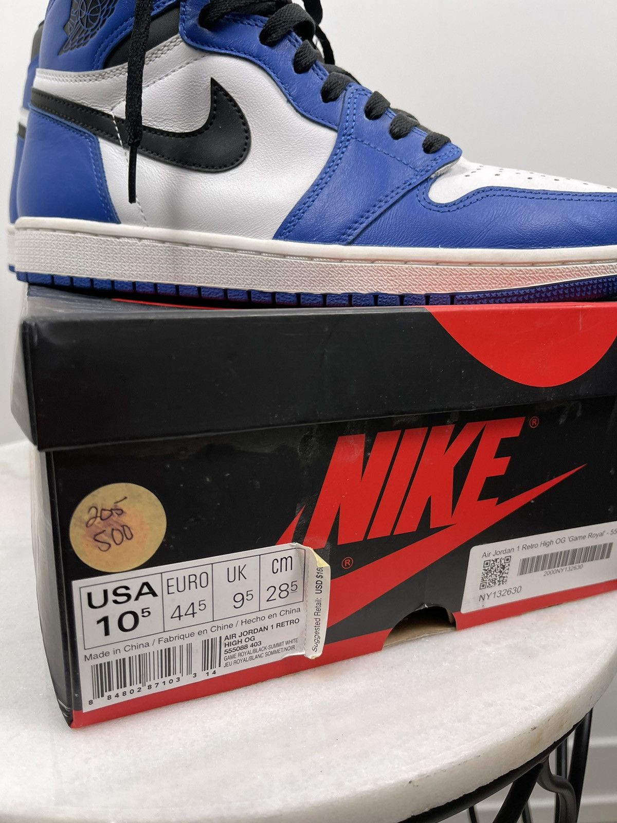 Jordan Brand × Nike Jordan 1 Game Royals Size US 10 / EU 43 - 7 Thumbnail
