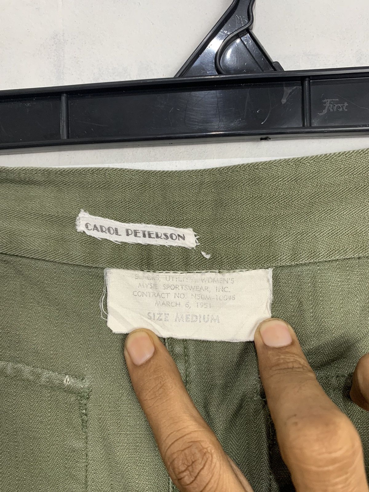 Vintage ✨Rare✨ Vintage 1951 US Army Slacks Utility Women’s Size 29" - 4 Thumbnail