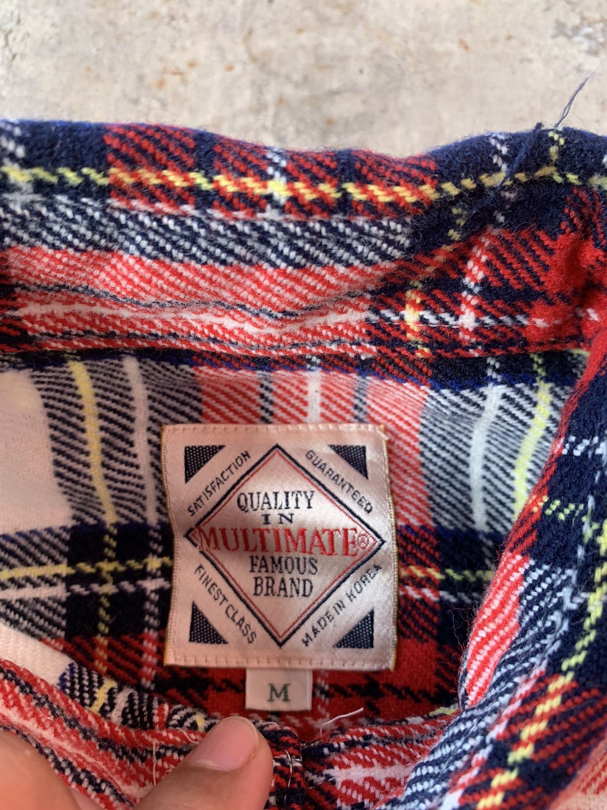 Flannel Vintage 90s Multimate Flannel Button Up Shirt Size US L / EU 52-54 / 3 - 2 Thumbnail