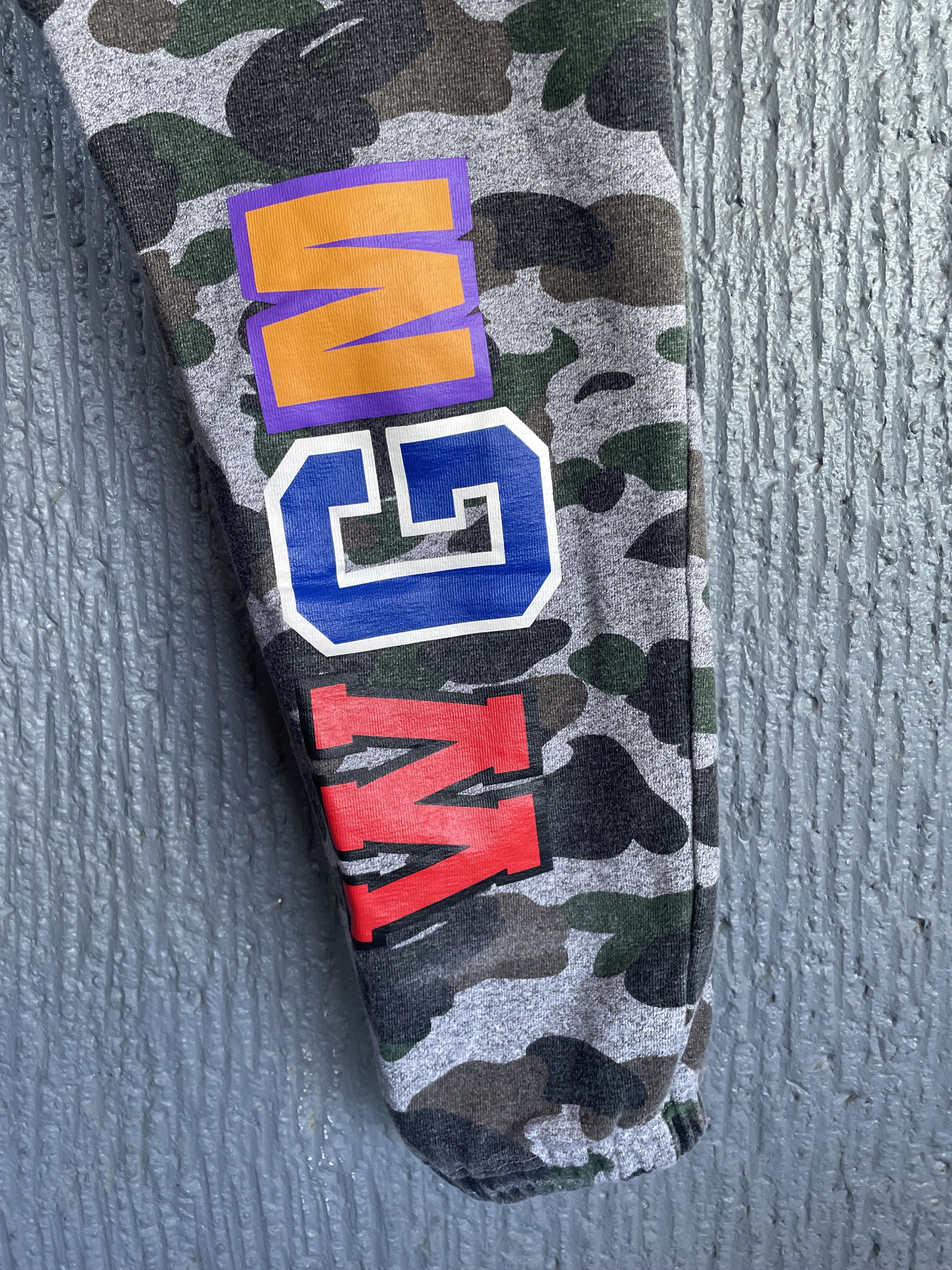 Bape Bape Shark Heather Camo Sweat Pants Size US 31 - 10 Thumbnail