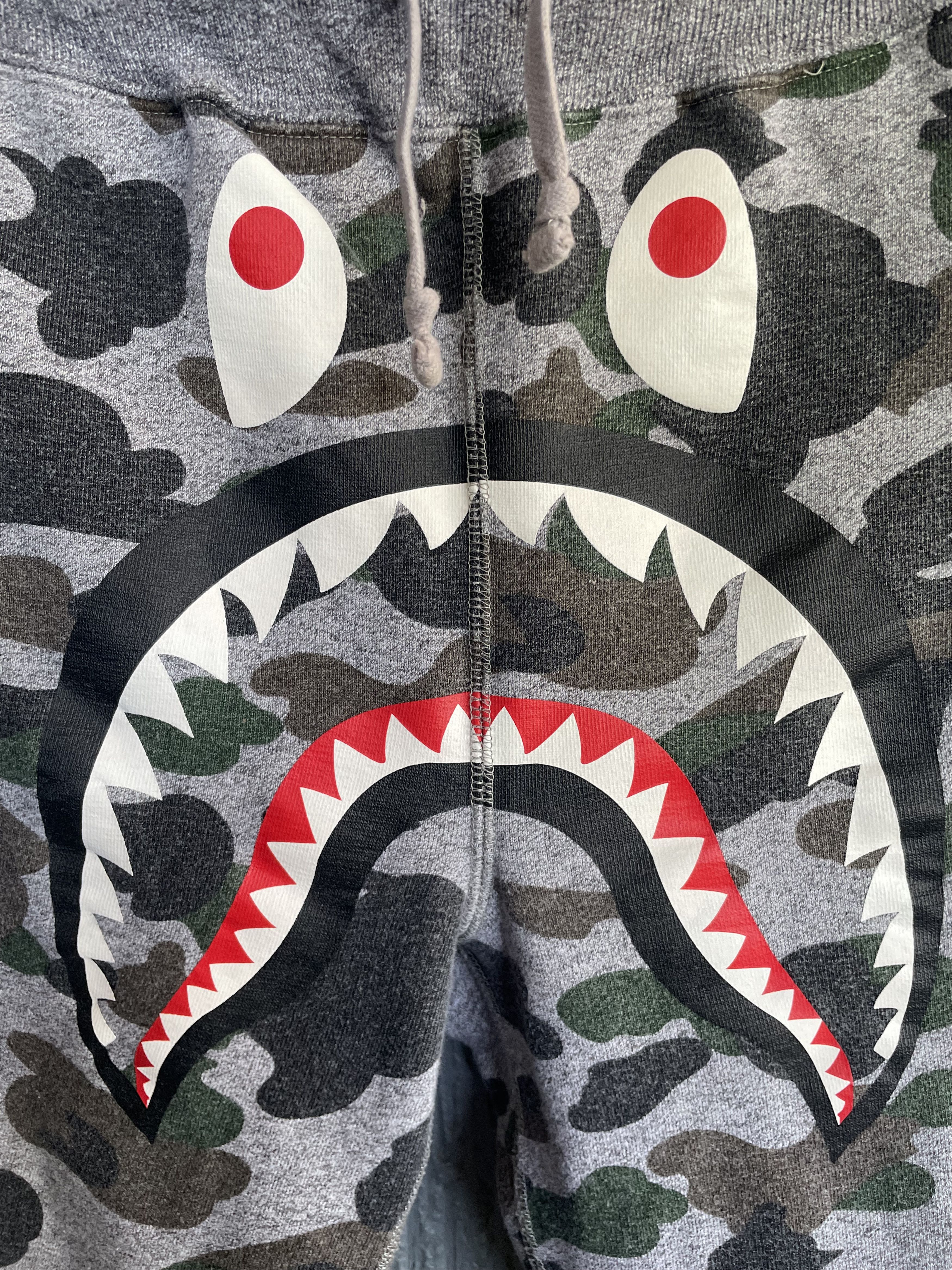 Bape Bape Shark Heather Camo Sweat Pants Size US 31 - 3 Thumbnail