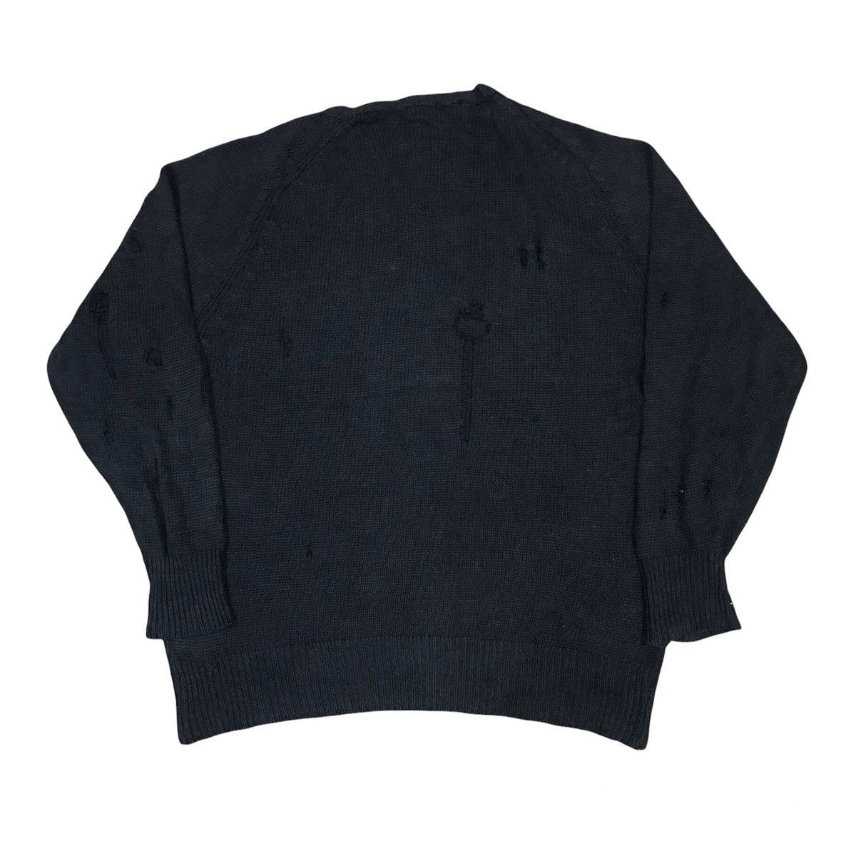 Comme des Garcons Homme Comme des Garcons Homme 1982 “Holes” Distressed knit Jumper Size US XL / EU 56 / 4 - 4 Thumbnail