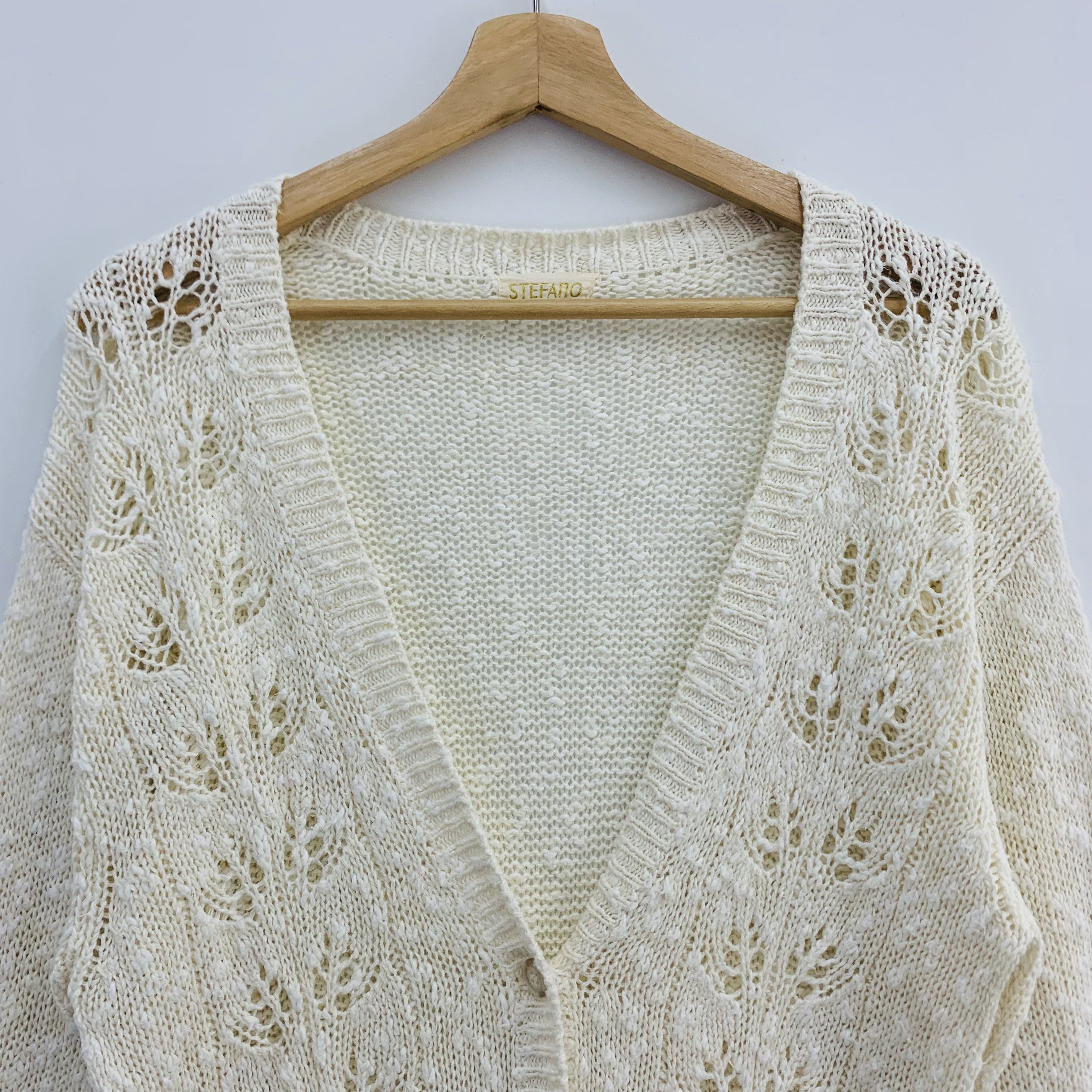 Japanese Brand Stefano Knit Cardigan Knitwear Size ONE SIZE - 4 Thumbnail