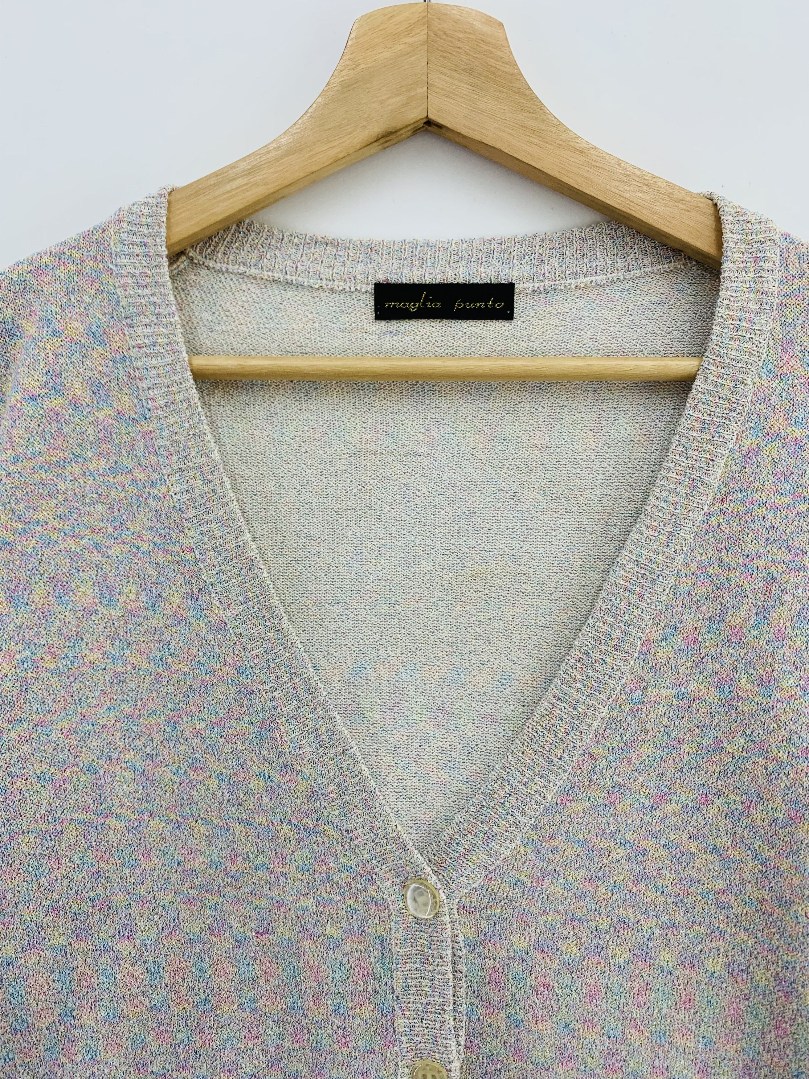 Japanese Brand Maglia Punto Knit Cardigan Size US M / EU 48-50 / 2 - 2 Thumbnail