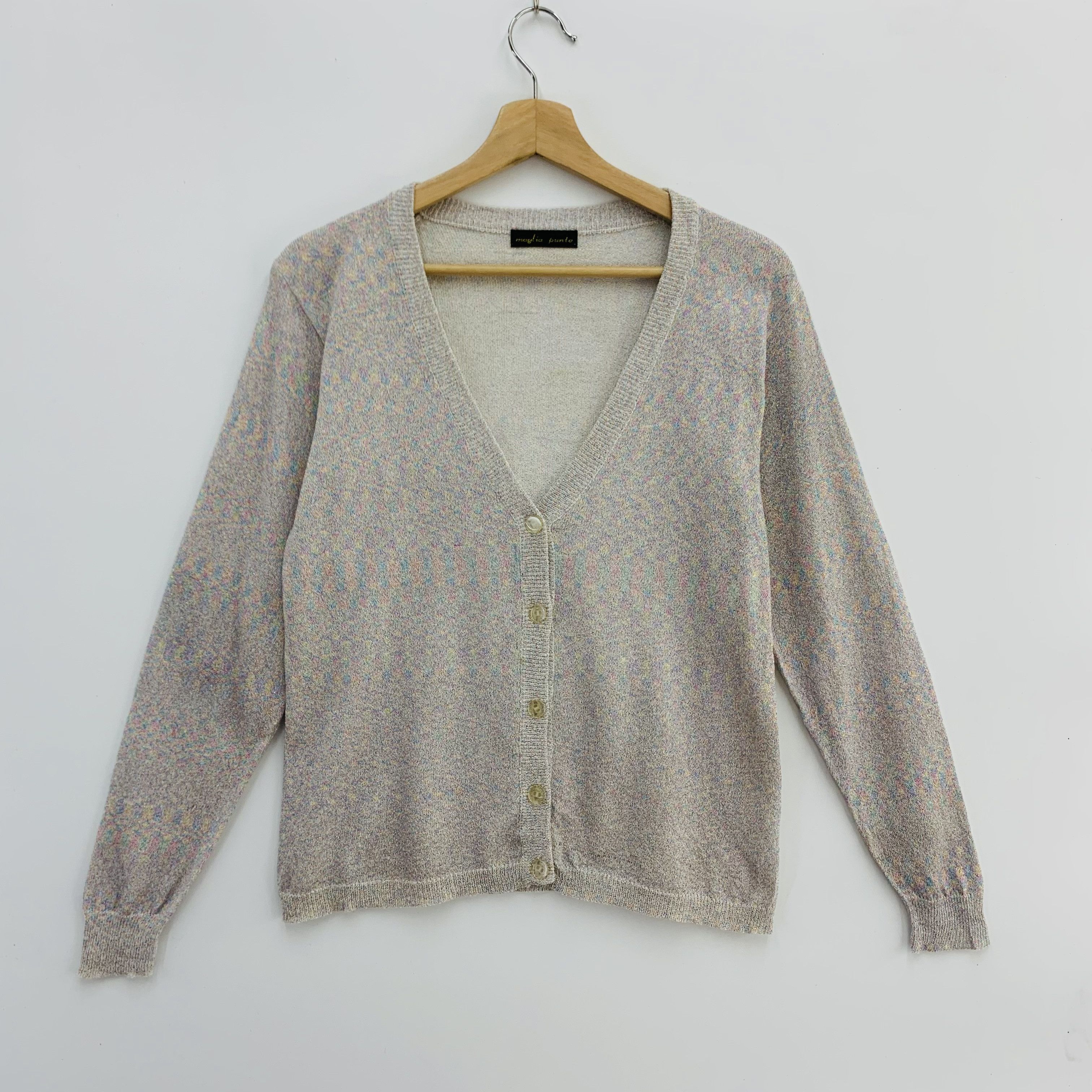 Japanese Brand Maglia Punto Knit Cardigan Size US M / EU 48-50 / 2 - 1 Thumbnail