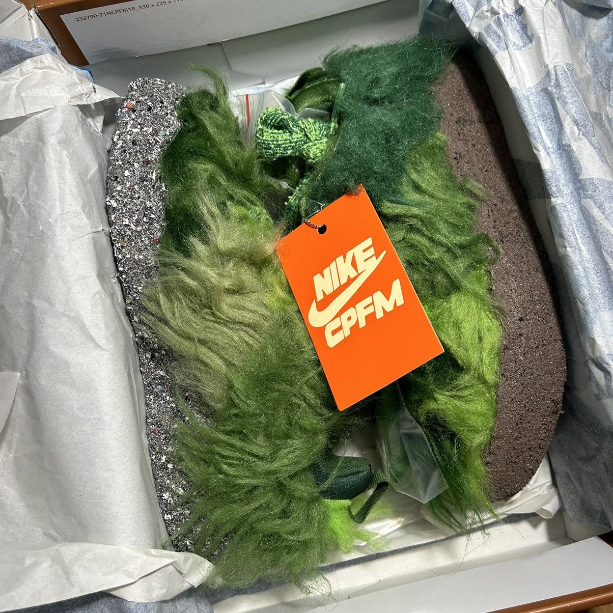 Nike x CPFM Flea 1 Overgrown Grinch Dunk Low Sz 5.5M/7W
