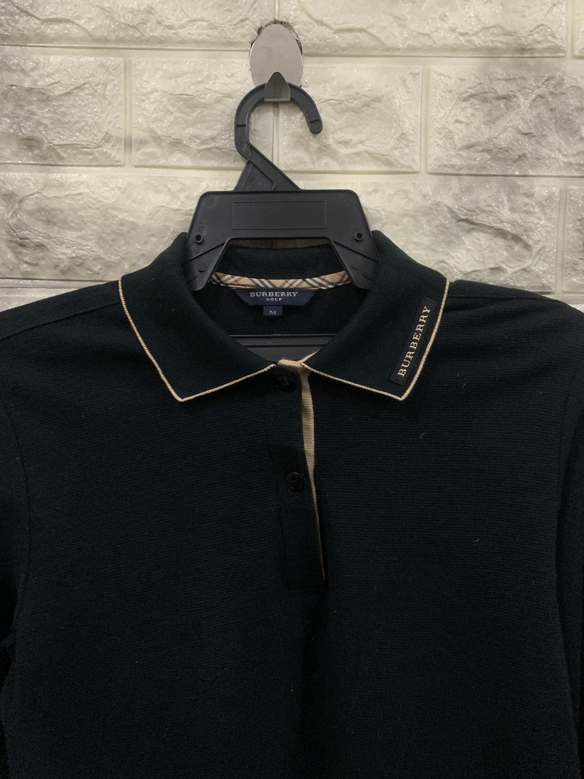 Burberry Buberry Golf Black Polo Size US M / EU 48-50 / 2 - 2 Thumbnail