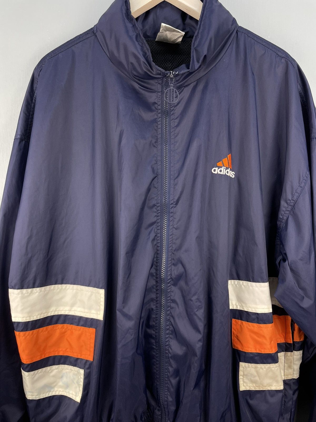 Adidas Vintage 90s Adidas Equipment windbreaker Size US L / EU 52-54 / 3 - 3 Thumbnail