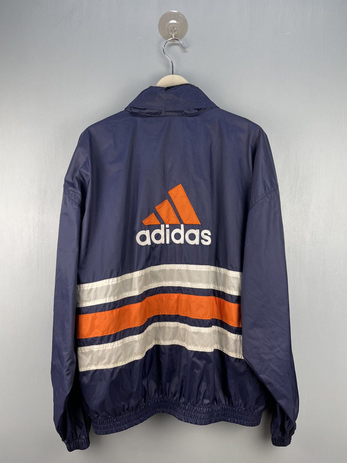 Adidas Vintage 90s Adidas Equipment windbreaker Size US L / EU 52-54 / 3 - 2 Thumbnail