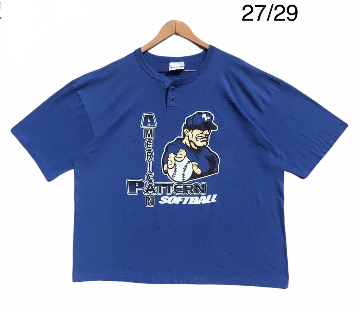 Vintage RARE🔥 American Pattern Softball Size US XXL / EU 58 / 5 - 1 Thumbnail