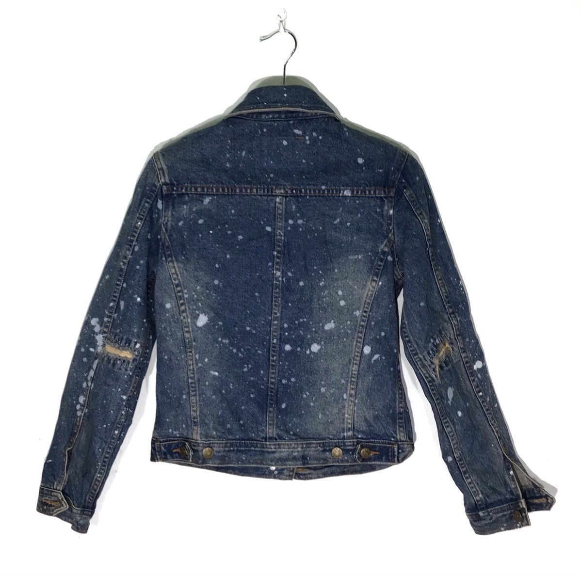 Japan Blue × Japanese Brand Japan Blue BIT BLUE Distressed Paint Ziq Zag Denim Jackets Size US XXS / EU 40 - 2 Thumbnail