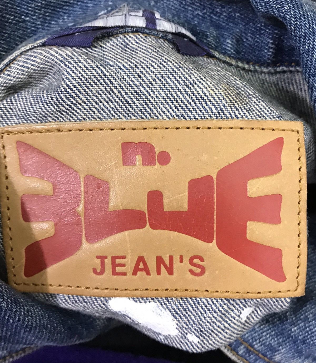 Japan Blue × Japanese Brand Japan Blue BIT BLUE Distressed Paint Ziq Zag Denim Jackets Size US XXS / EU 40 - 4 Thumbnail