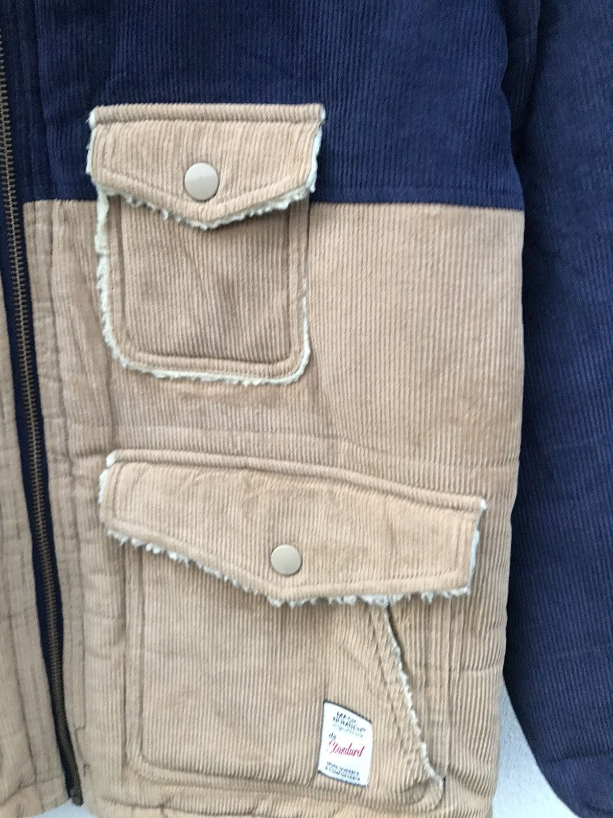 Japanese Brand Magic Number The Standard Two Tone Corduroy Hooded Jackets Size US M / EU 48-50 / 2 - 5 Thumbnail