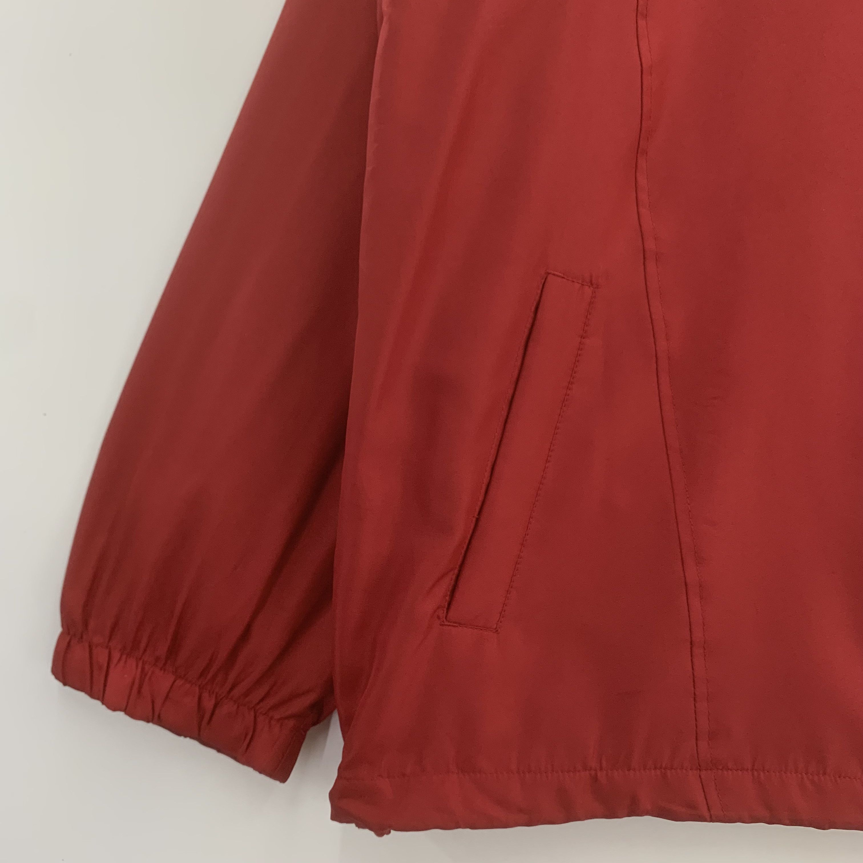 Japanese Brand × Vintage Vintage Living Nature Jacket Red Windbreaker Size US L / EU 52-54 / 3 - 4 Thumbnail