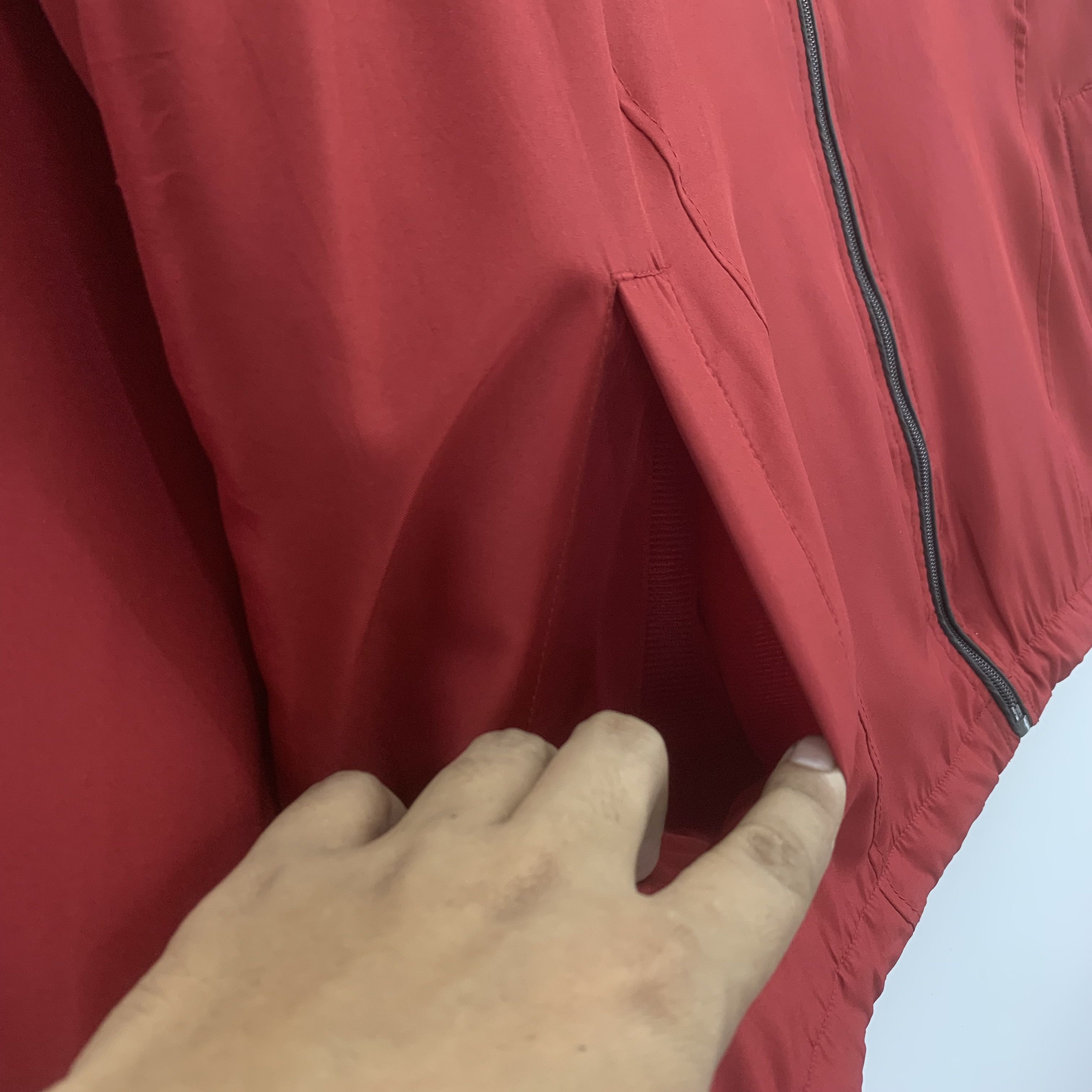 Japanese Brand × Vintage Vintage Living Nature Jacket Red Windbreaker Size US L / EU 52-54 / 3 - 5 Thumbnail
