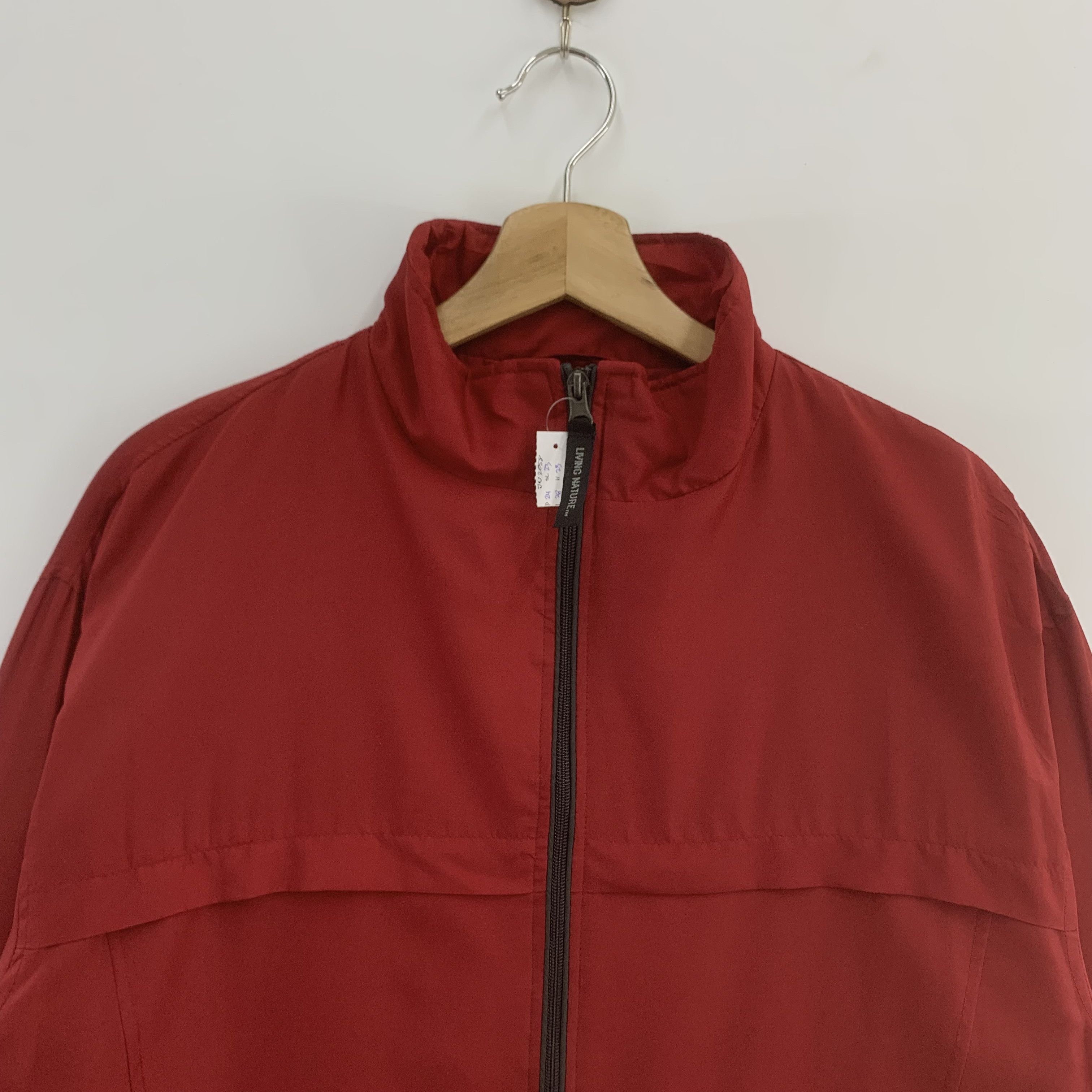 Japanese Brand × Vintage Vintage Living Nature Jacket Red Windbreaker Size US L / EU 52-54 / 3 - 3 Thumbnail