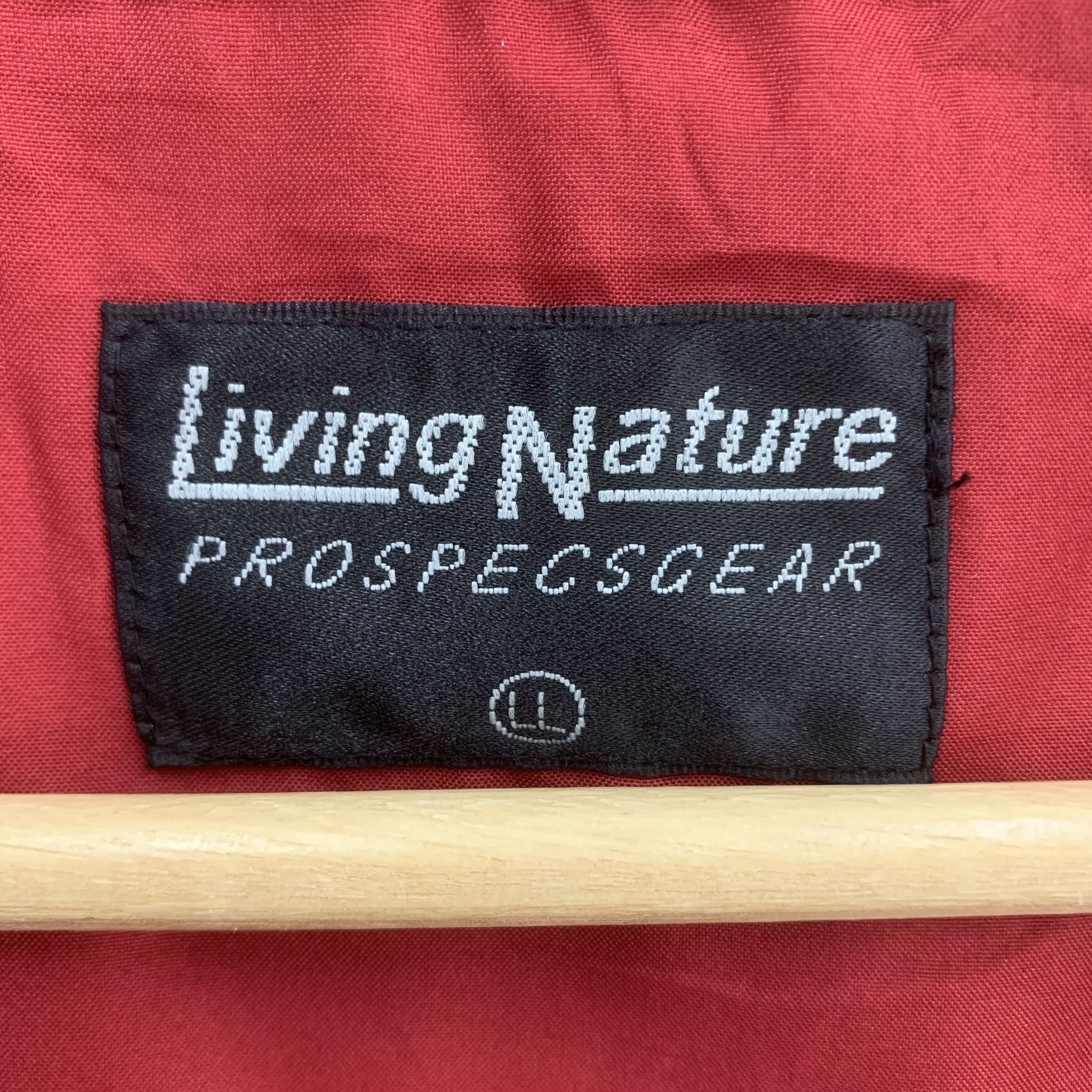 Japanese Brand × Vintage Vintage Living Nature Jacket Red Windbreaker Size US L / EU 52-54 / 3 - 8 Thumbnail