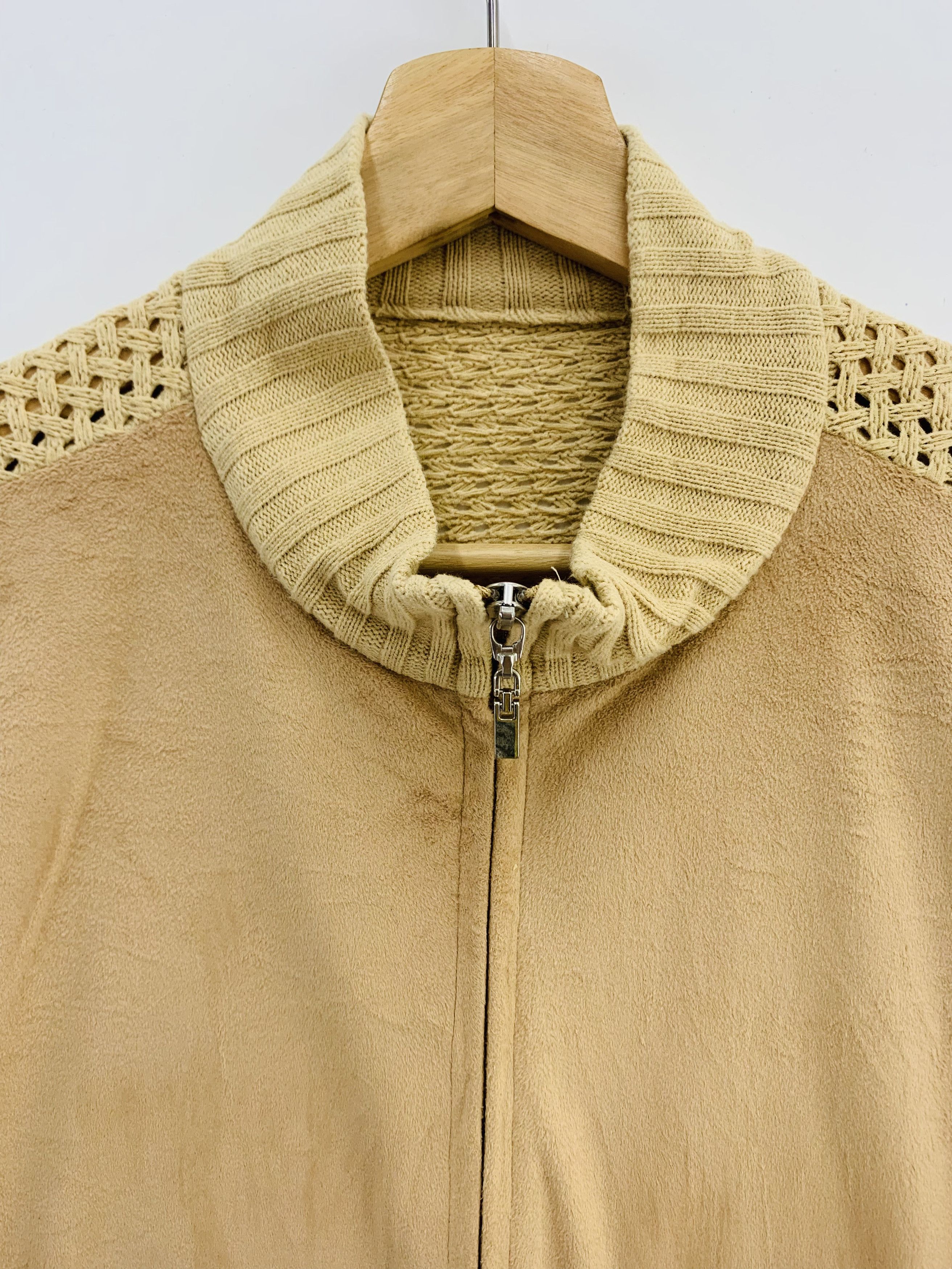 Japanese Brand × Vintage Vintage Crochet Jacket Fur Knitted Size S / US 4 / IT 40 - 3 Thumbnail