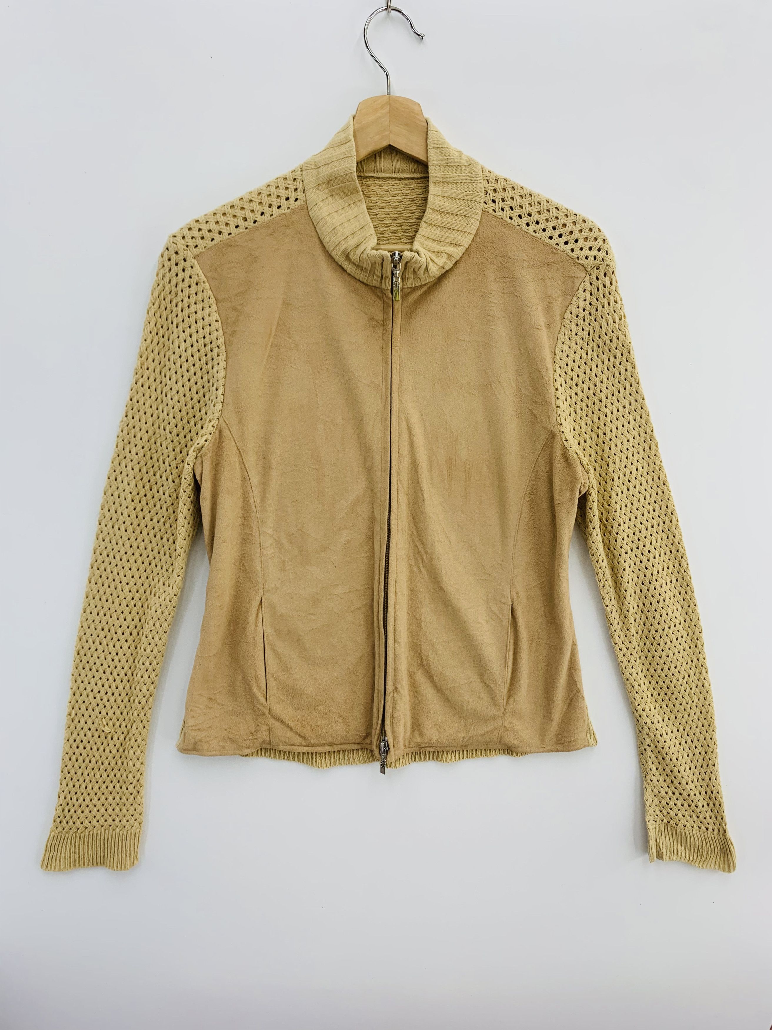 Japanese Brand × Vintage Vintage Crochet Jacket Fur Knitted Size S / US 4 / IT 40 - 1 Thumbnail