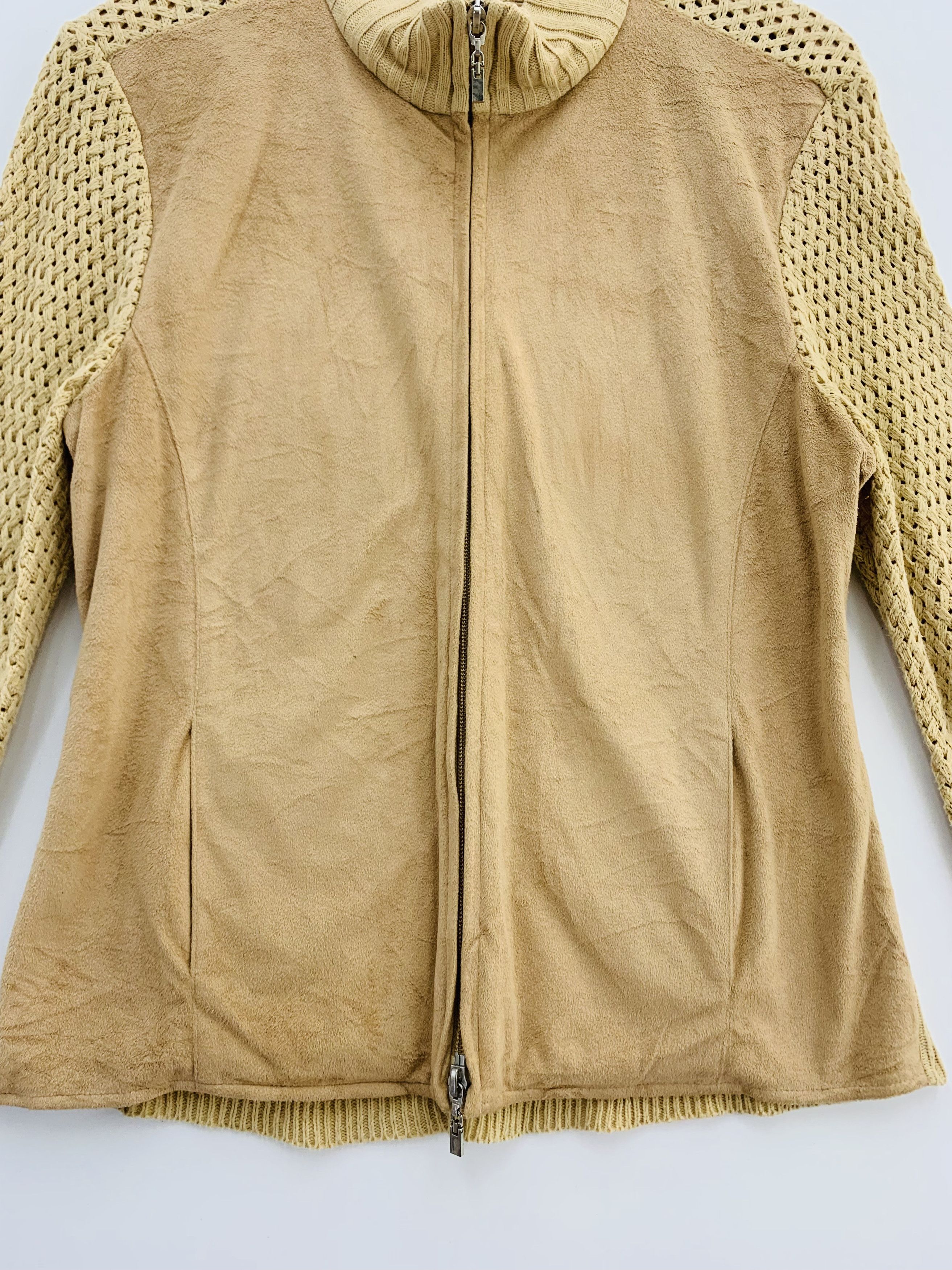 Japanese Brand × Vintage Vintage Crochet Jacket Fur Knitted Size S / US 4 / IT 40 - 4 Thumbnail