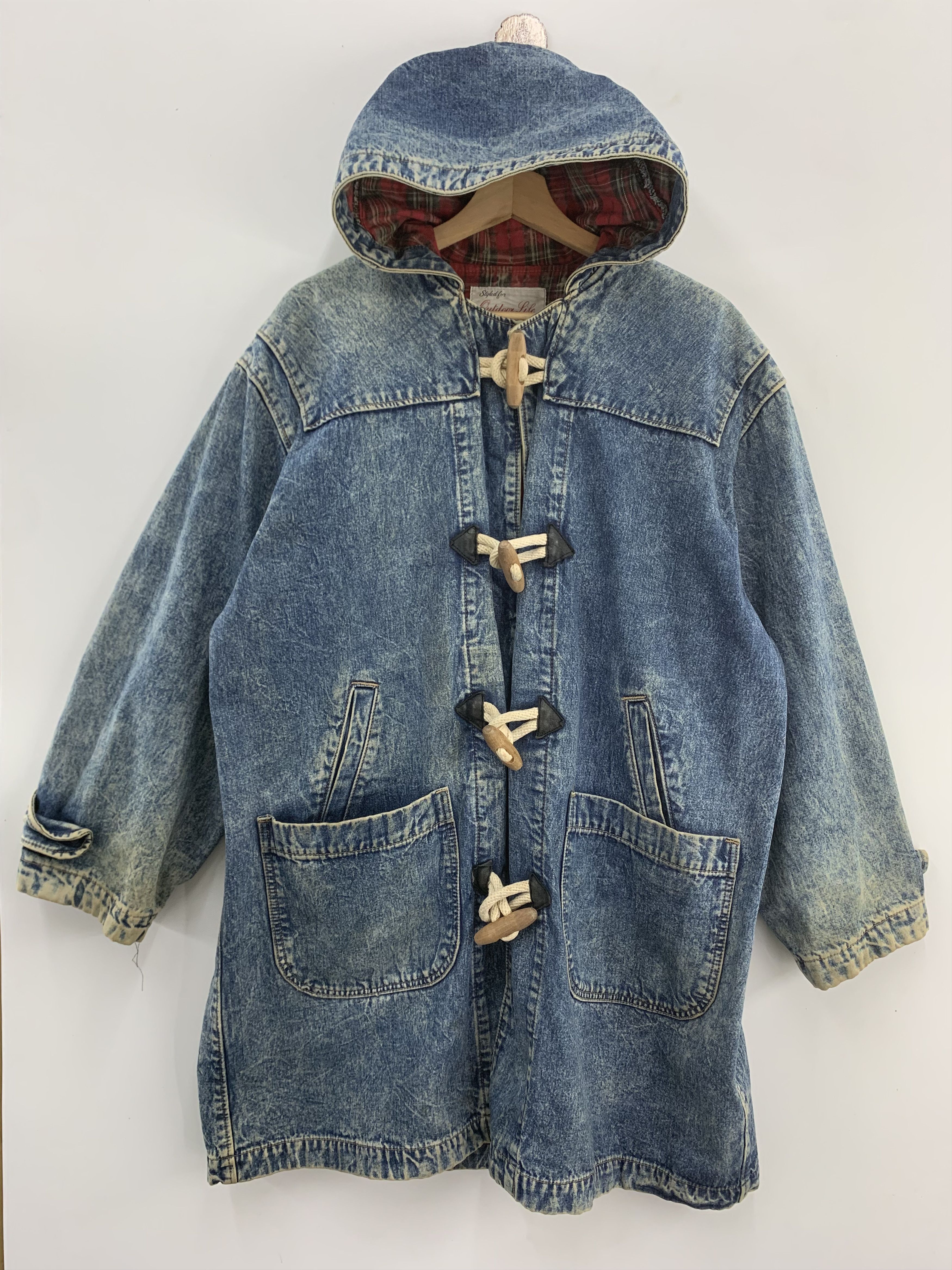 Edwin Edwin Denim Long Jacket Hoodie Parka Size US L / EU 52-54 / 3 - 1 Thumbnail
