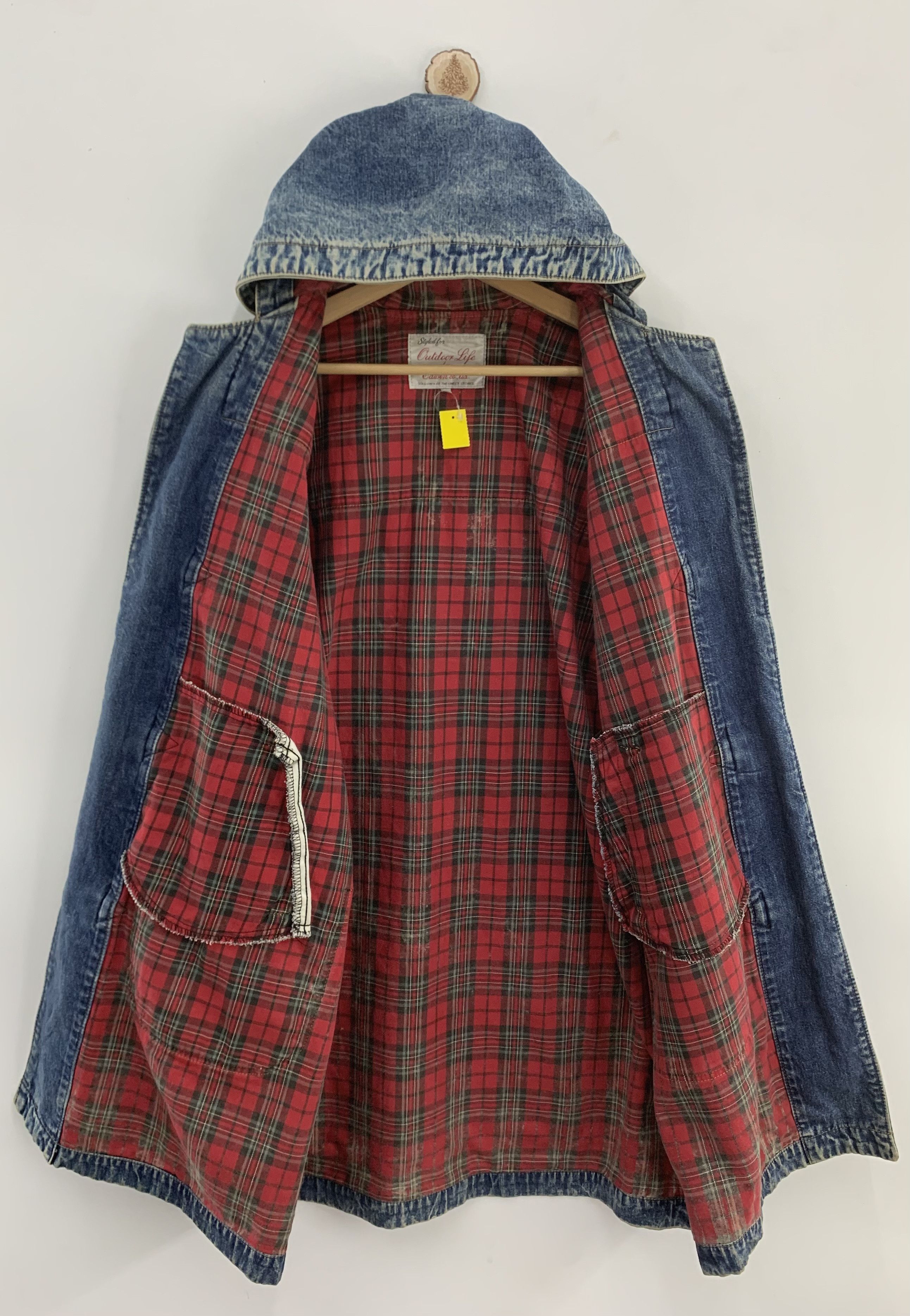 Edwin Edwin Denim Long Jacket Hoodie Parka Size US L / EU 52-54 / 3 - 3 Thumbnail