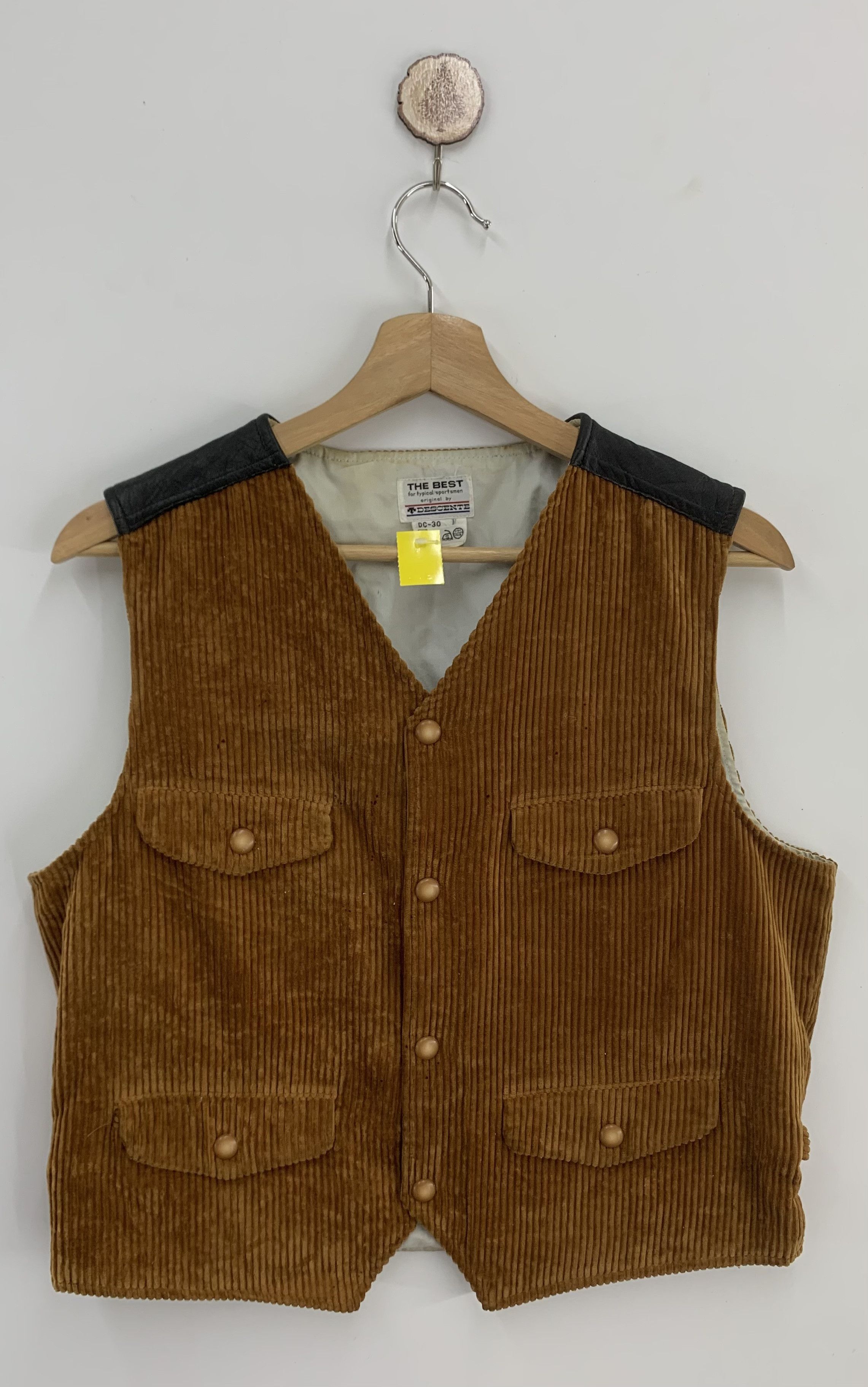 Descente × Vintage Vintage 80s Descente Corduroy Vest Size US M / EU 48-50 / 2 - 1 Thumbnail