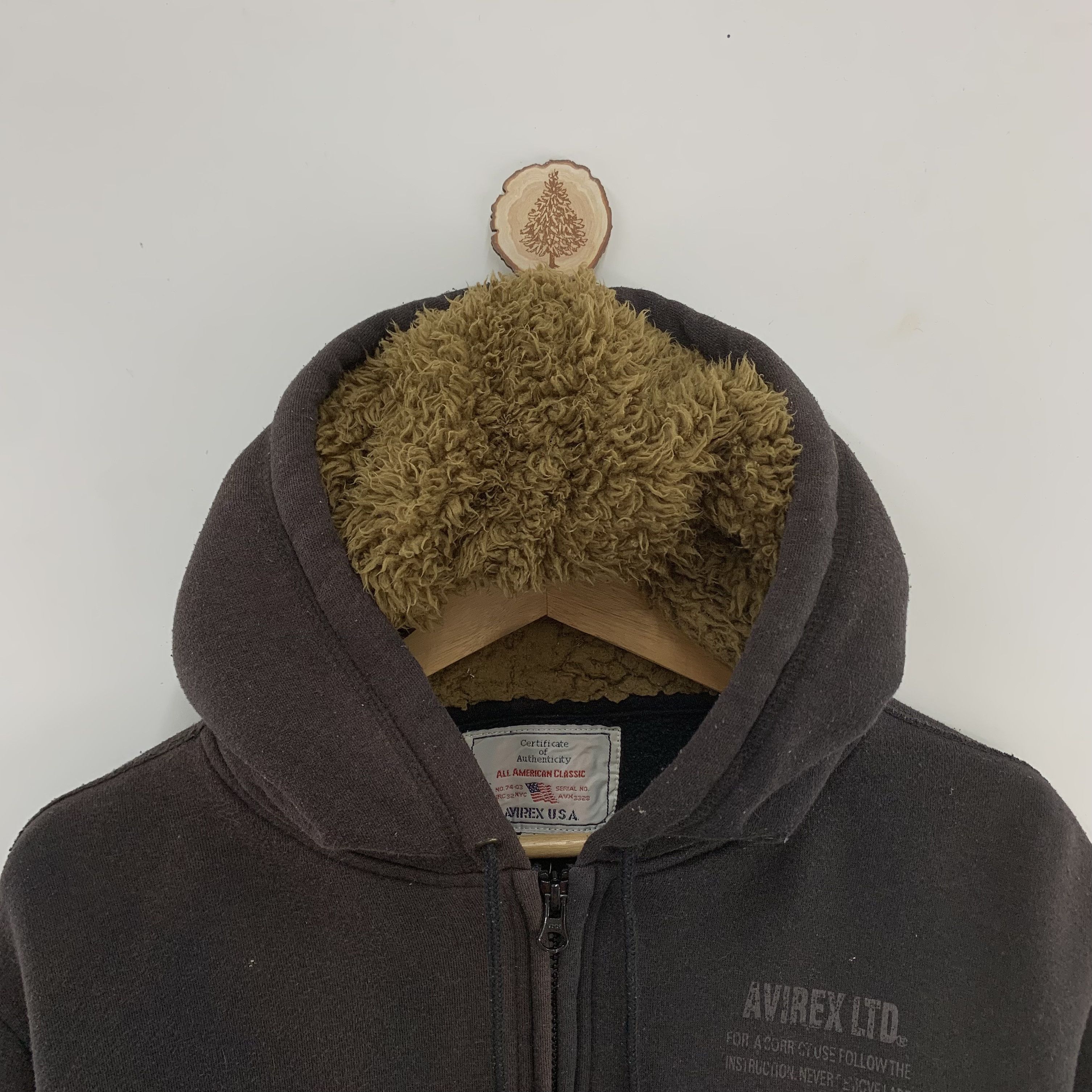 Avirex Avirex Fur Hoodie Sweatshirt Faded Size US L / EU 52-54 / 3 - 6 Thumbnail