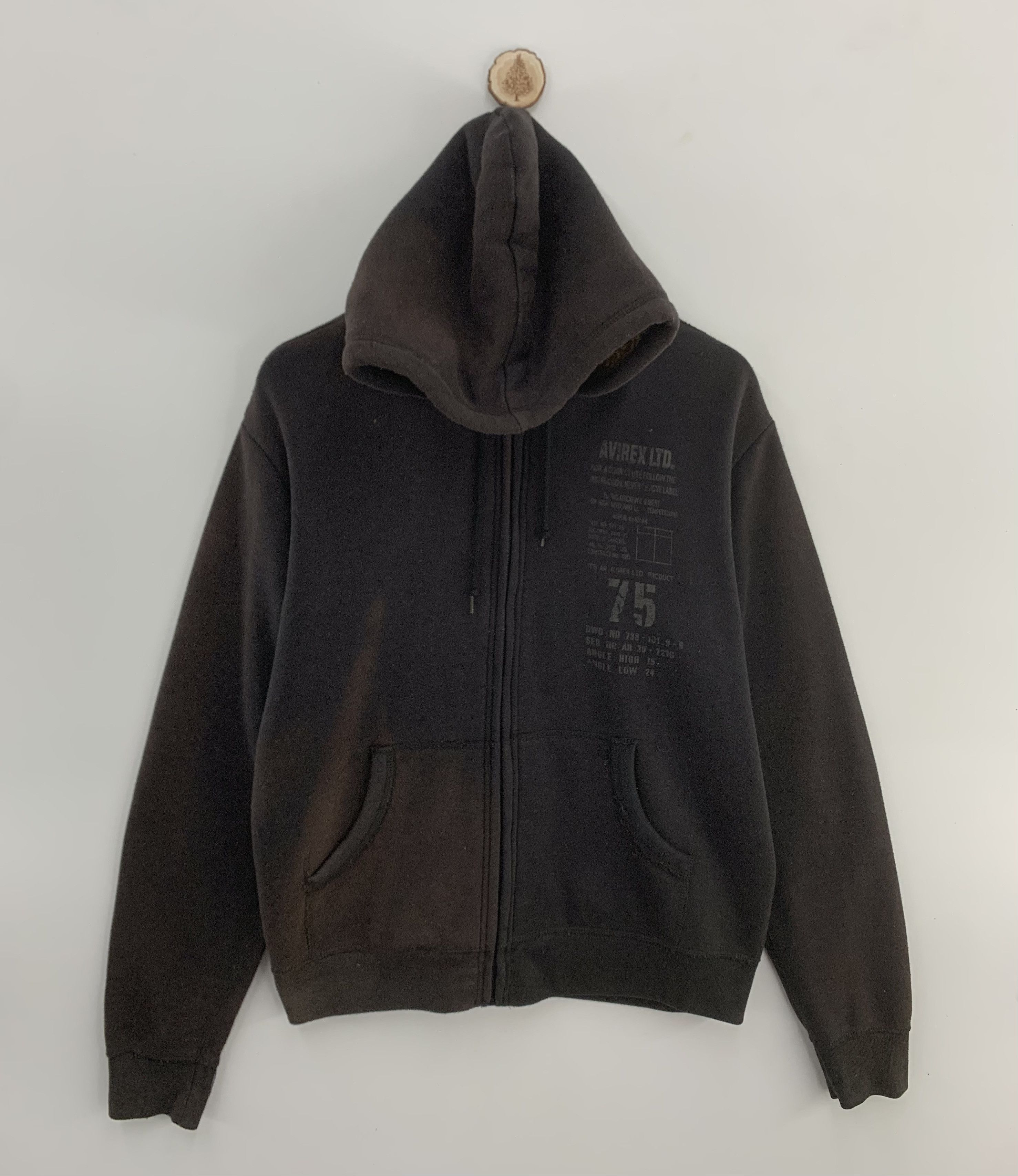 Avirex Avirex Fur Hoodie Sweatshirt Faded Size US L / EU 52-54 / 3 - 1 Thumbnail
