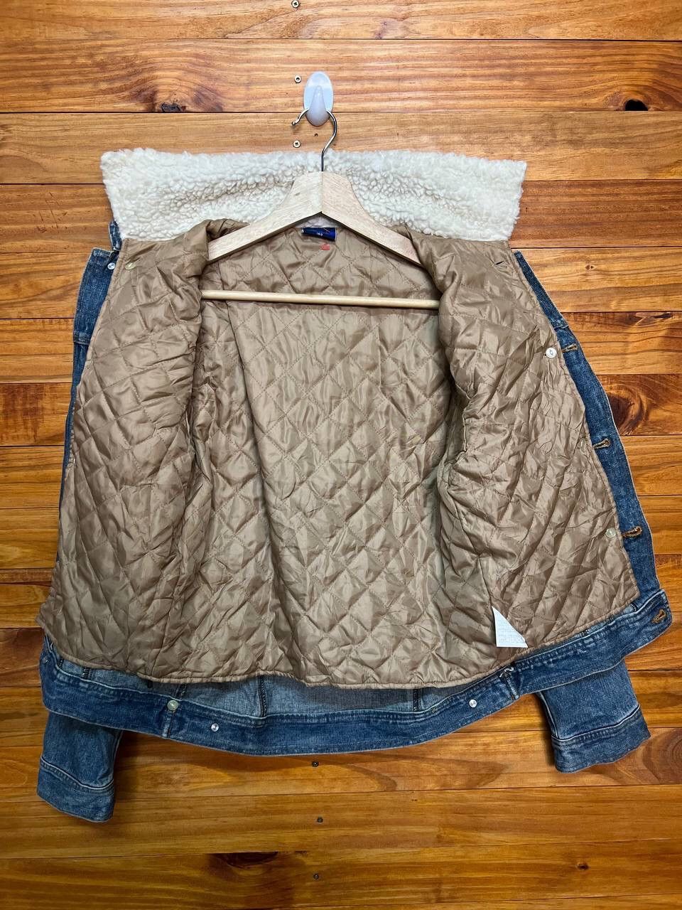 Japanese Brand WEST WIN SHEARLING DENIM TRUCKER JACKET Size US XS / EU 42 / 0 - 8 Thumbnail