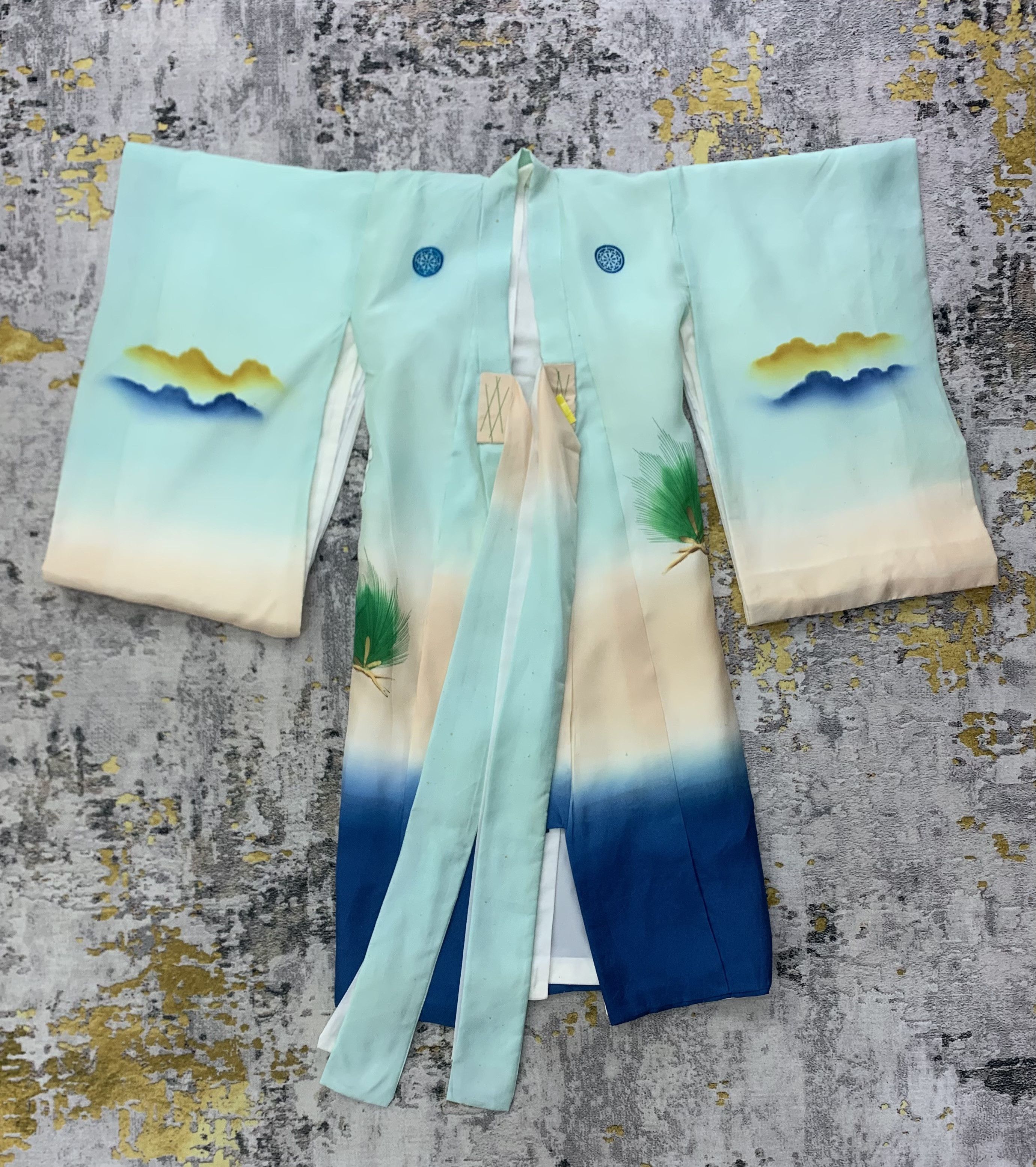 Japanese Brand Vintage Kimono Japan Eagle Embroidery 2 Layer Size US XXS / EU 40 - 2 Thumbnail