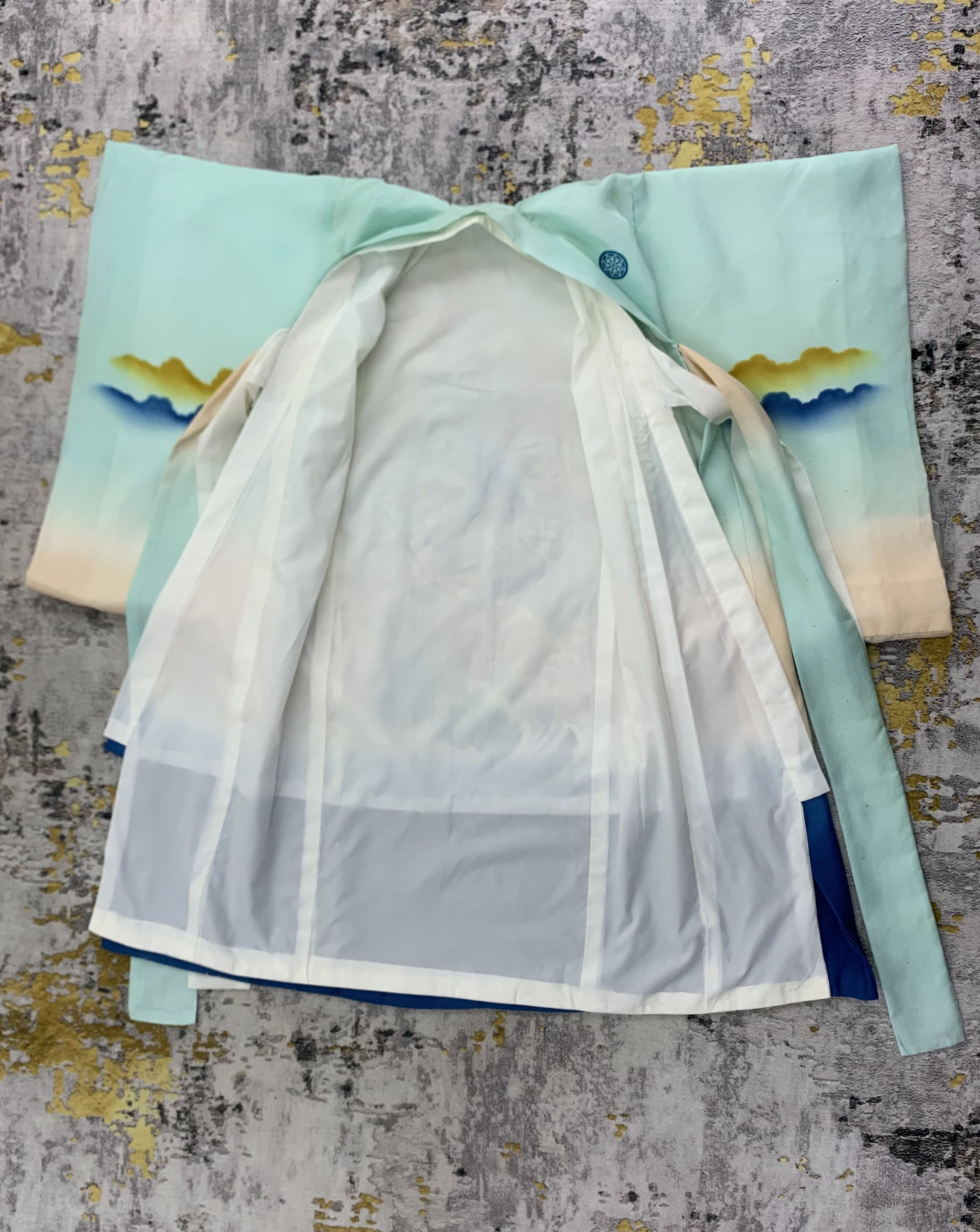 Japanese Brand Vintage Kimono Japan Eagle Embroidery 2 Layer Size US XXS / EU 40 - 4 Thumbnail