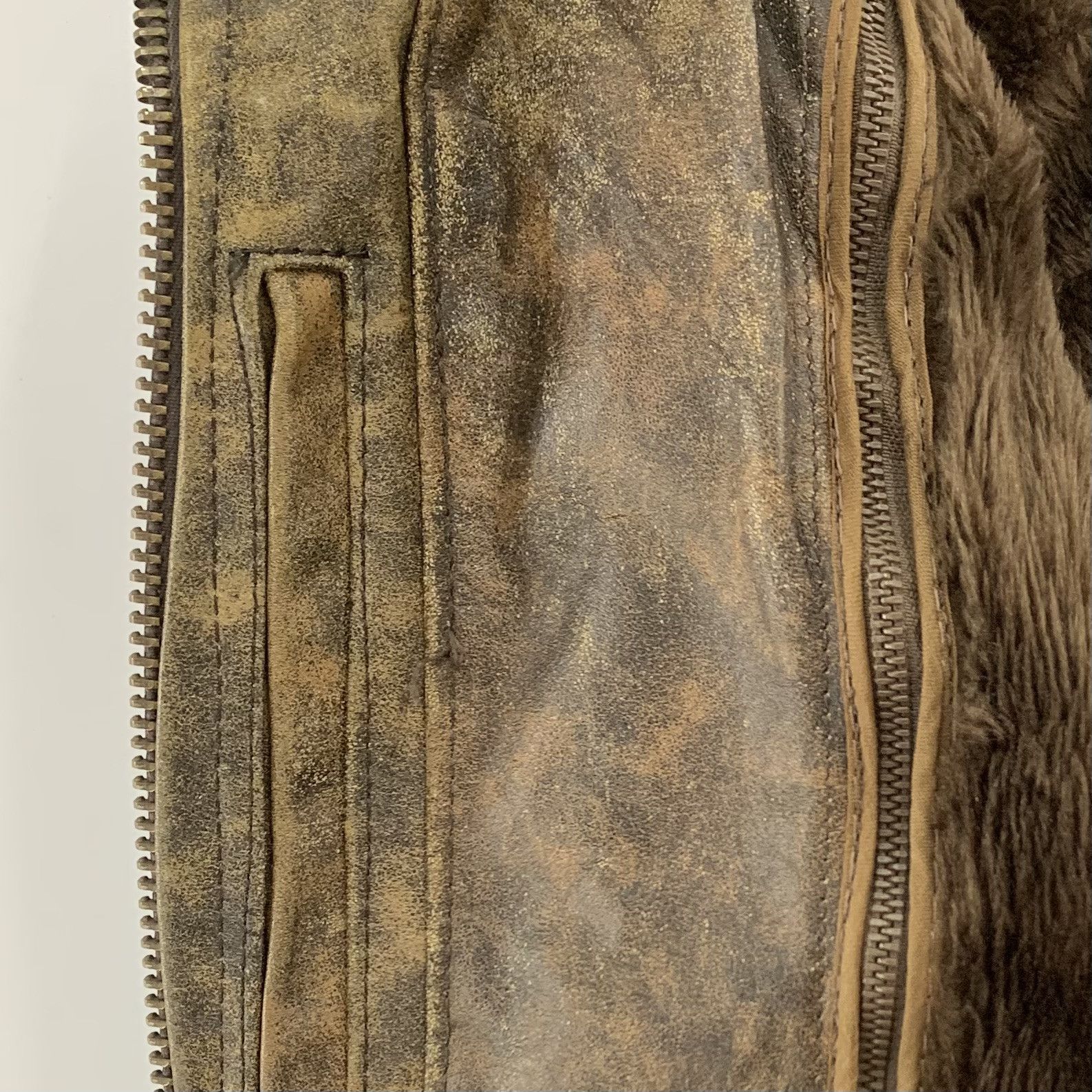 Brooks × Genuine Leather Vintage 80s Brooks Leather Jacket Fur Interior Size US S / EU 44-46 / 1 - 4 Thumbnail