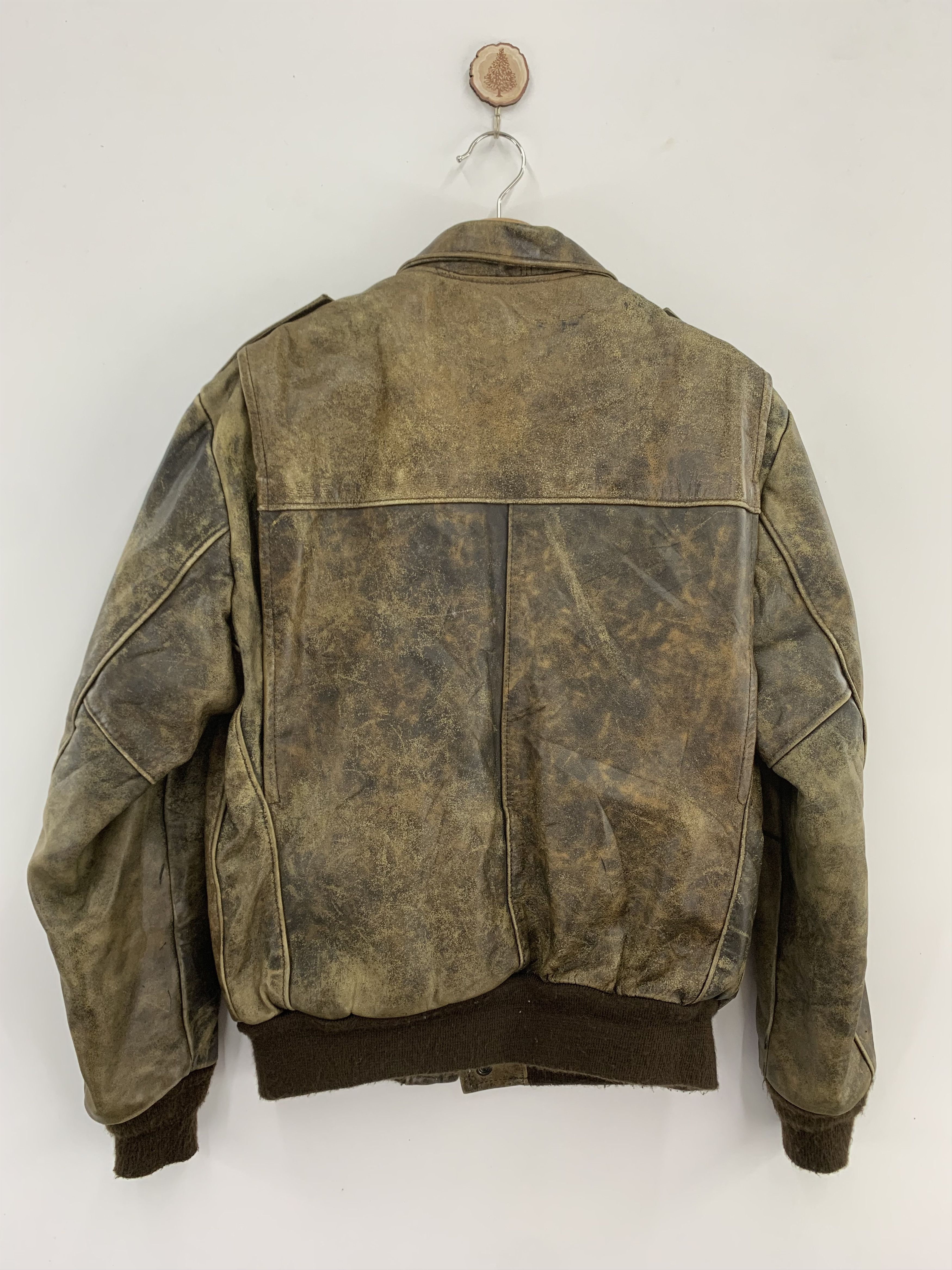 Brooks × Genuine Leather Vintage 80s Brooks Leather Jacket Fur Interior Size US S / EU 44-46 / 1 - 2 Thumbnail