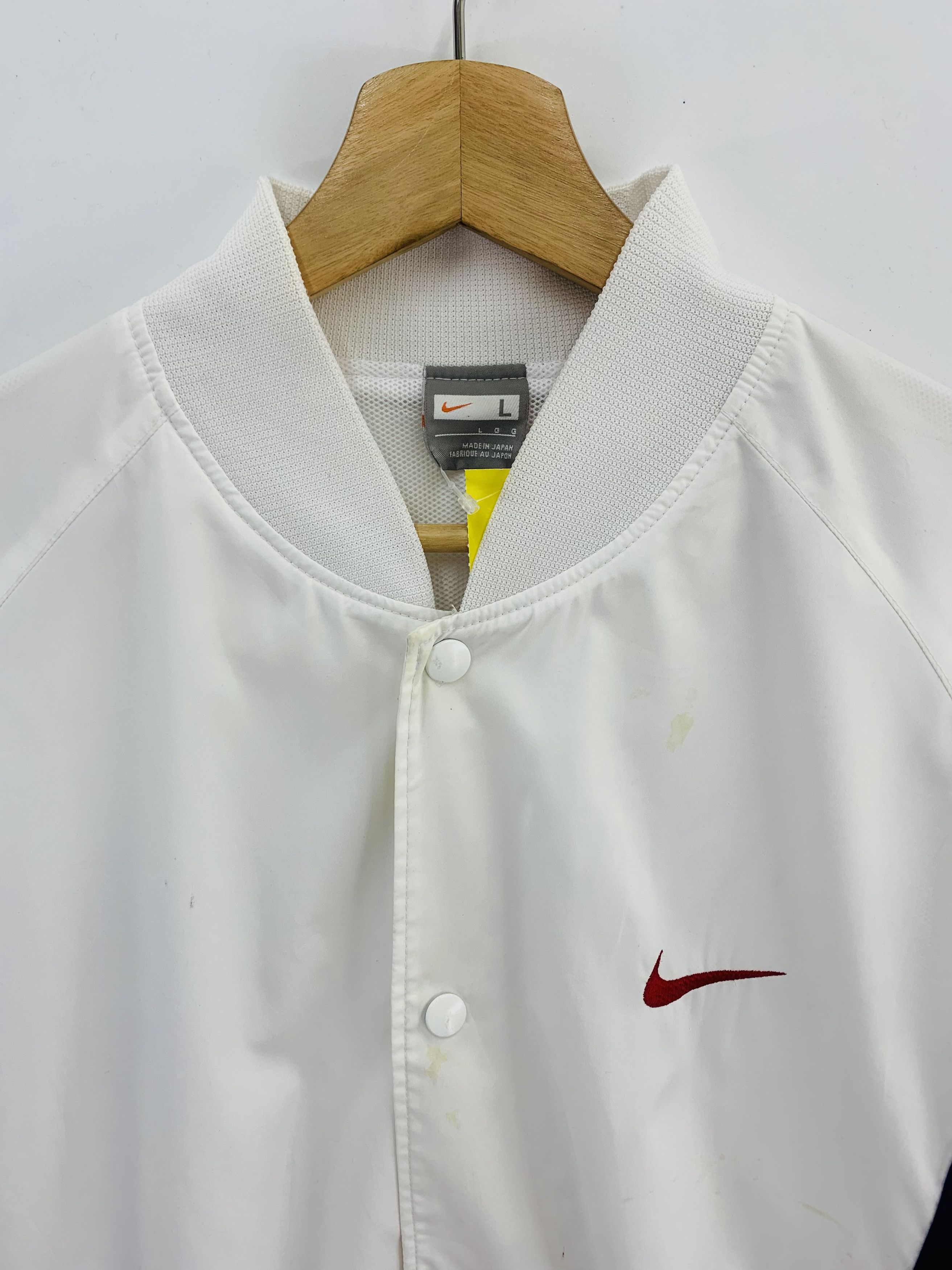 Nike Vintage Nike Jacket Snap Button Bomber Jacket Size US L / EU 52-54 / 3 - 2 Thumbnail