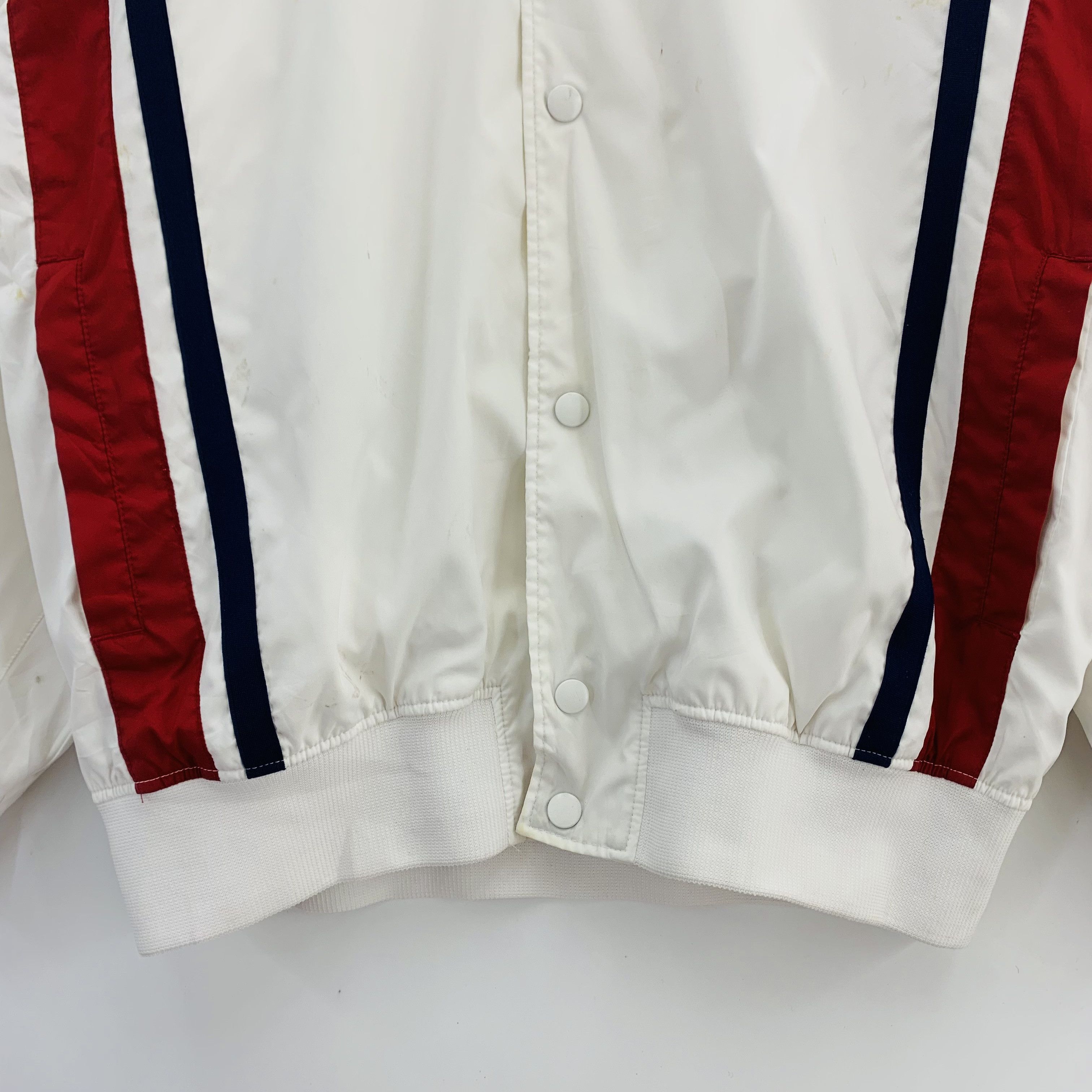 Nike Vintage Nike Jacket Snap Button Bomber Jacket Size US L / EU 52-54 / 3 - 3 Thumbnail