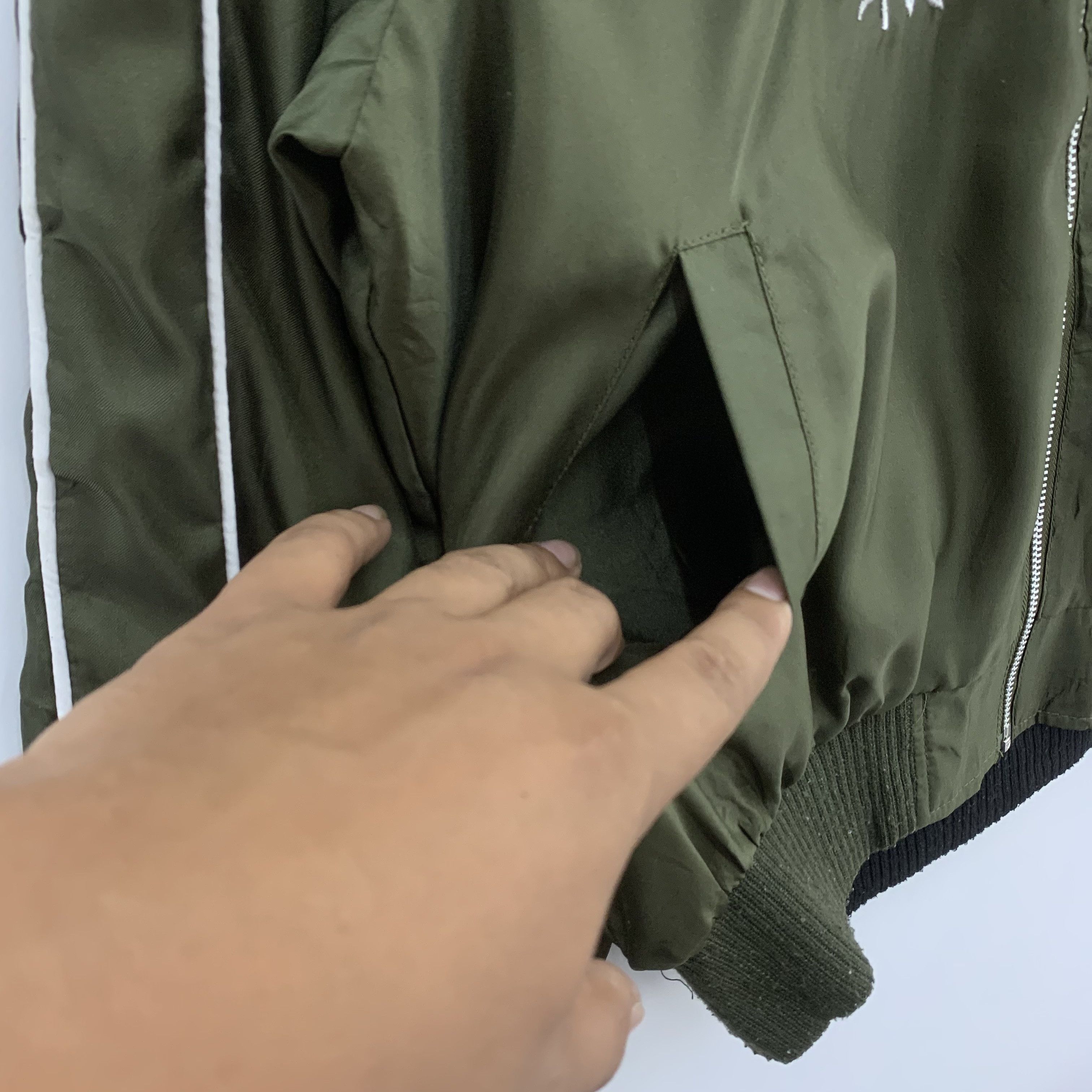 Japanese Brand Vintage Olive Green Embroidery Flowers Jacket Size S / US 4 / IT 40 - 5 Thumbnail