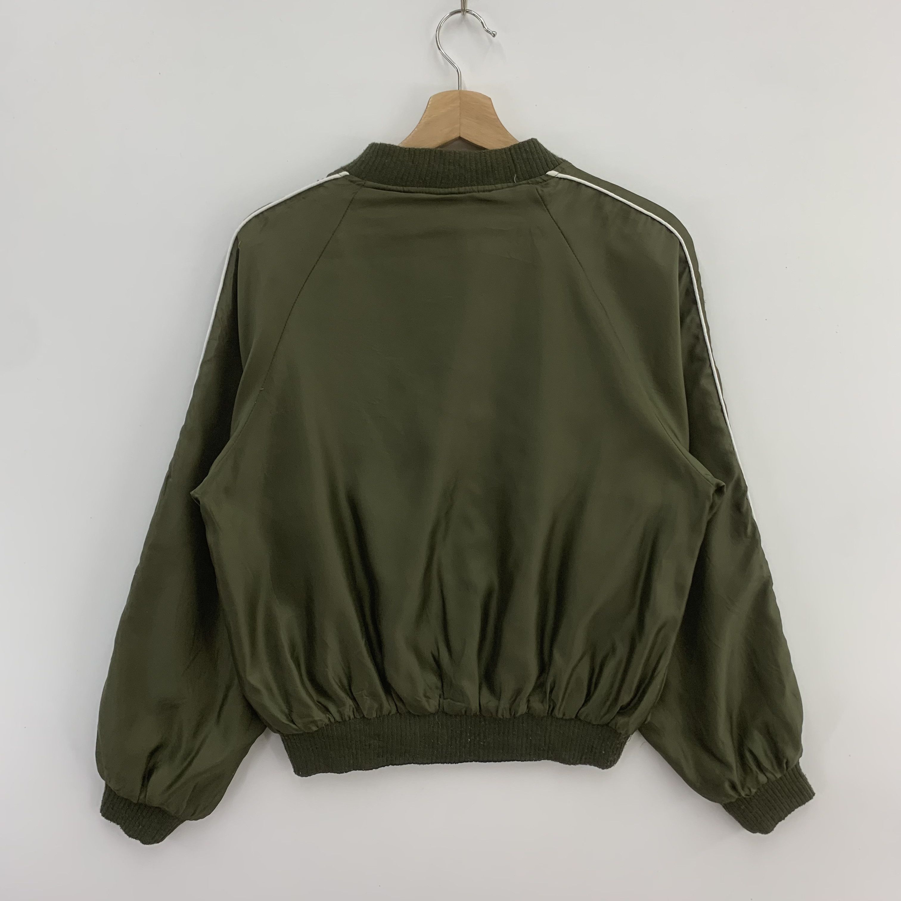 Japanese Brand Vintage Olive Green Embroidery Flowers Jacket Size S / US 4 / IT 40 - 3 Thumbnail
