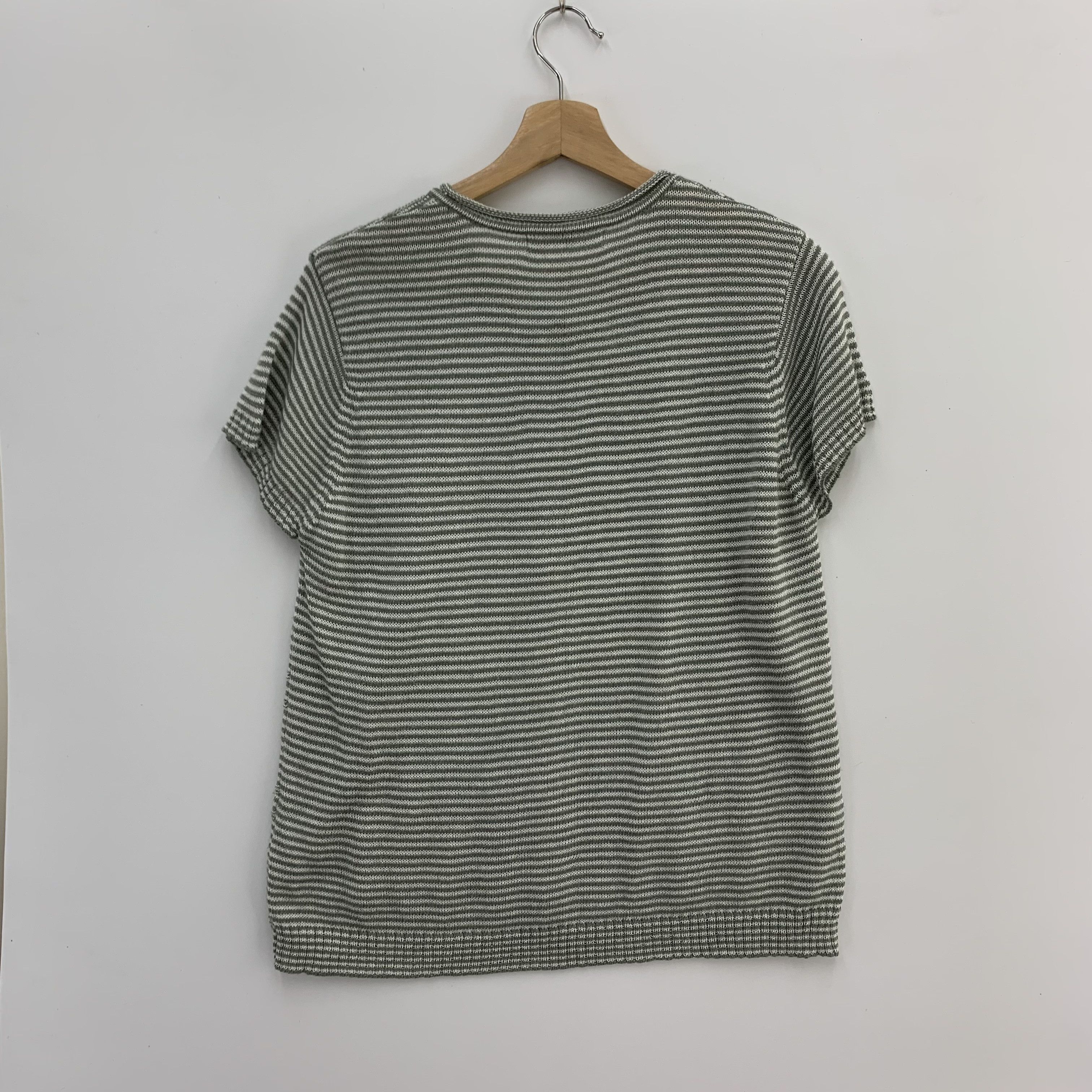 Homespun Knitwear × Japanese Brand Vintage Knit Shirt Short Sleeve Knitwear Size S / US 4 / IT 40 - 2 Thumbnail