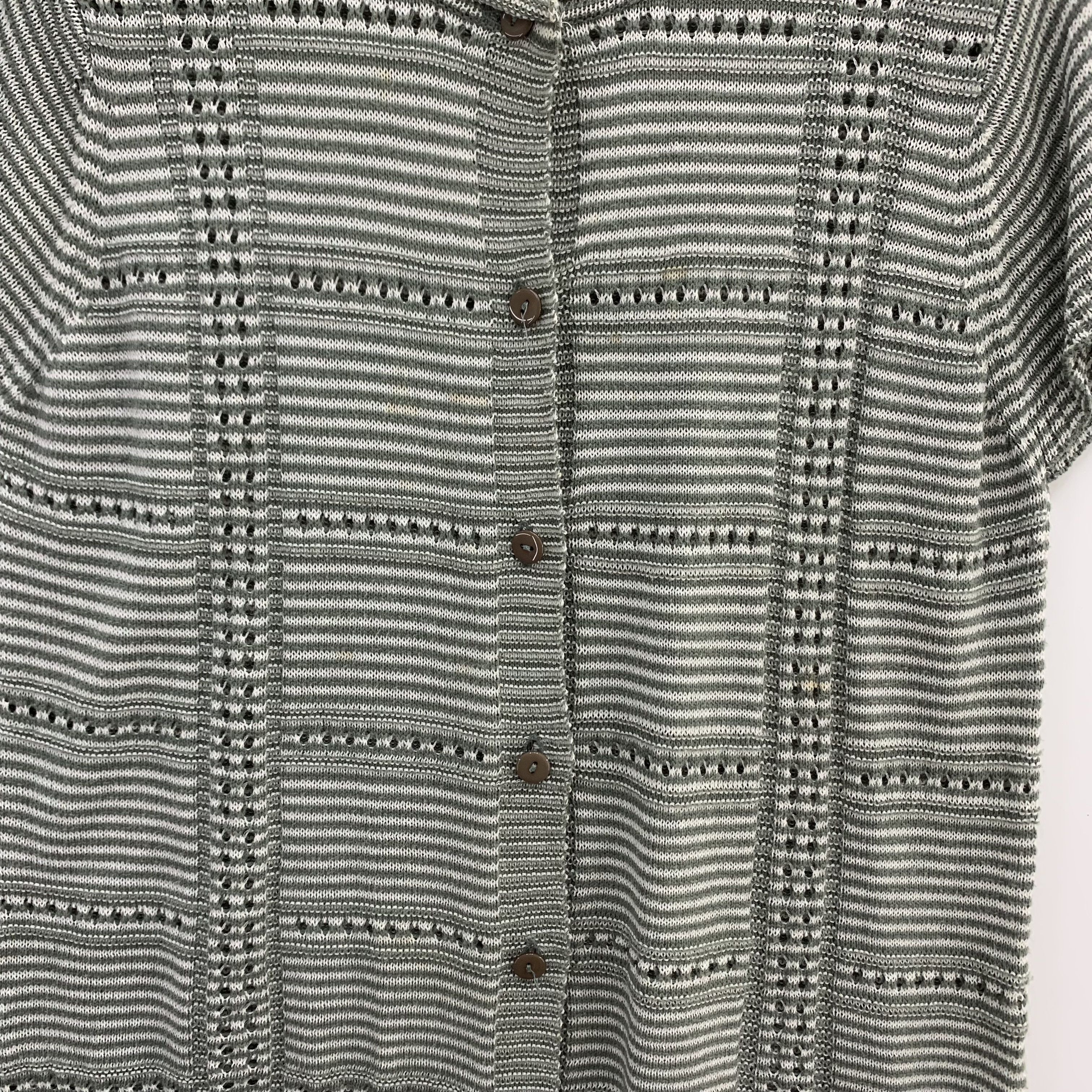 Homespun Knitwear × Japanese Brand Vintage Knit Shirt Short Sleeve Knitwear Size S / US 4 / IT 40 - 4 Thumbnail