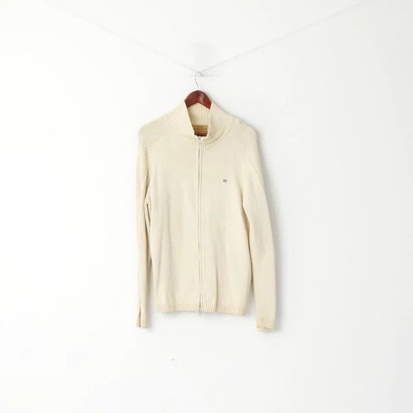 Polo Ralph Lauren Polo Jeans Ralph Lauren Men XL (L) Jumper Cream Cotton 5246 Size US XL / EU 56 / 4 - 2 Thumbnail