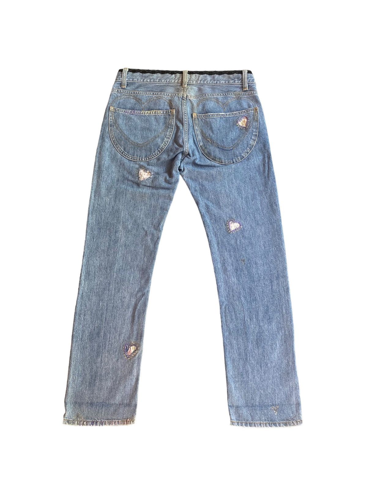 Issey Miyake Heart Shape patch jeans Size 32" / US 10 / IT 46 - 10 Thumbnail