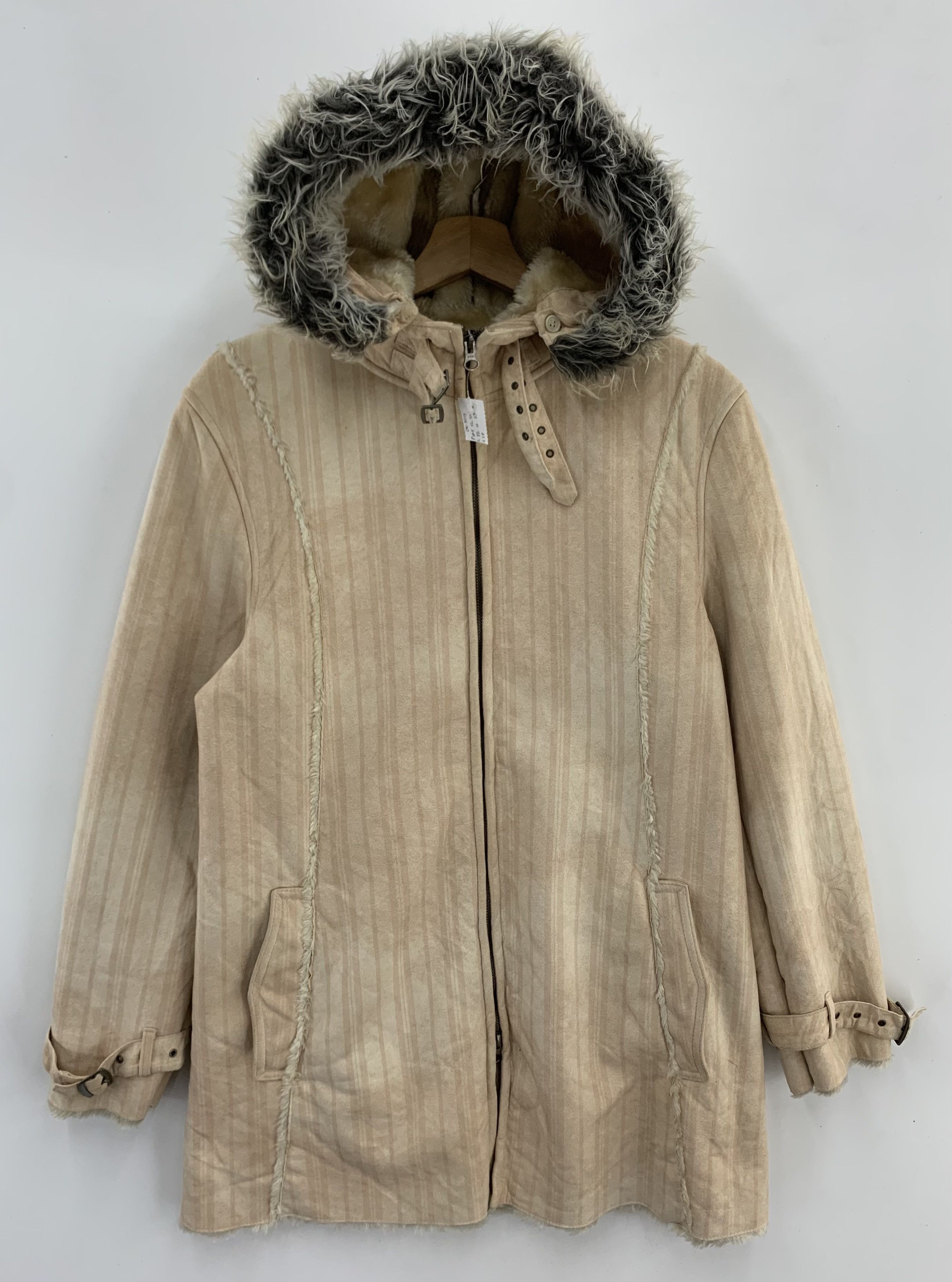 Mossimo Mossimo Sports Leather Fur Jacket Hooded Size M / US 6-8 / IT 42-44 - 1 Thumbnail