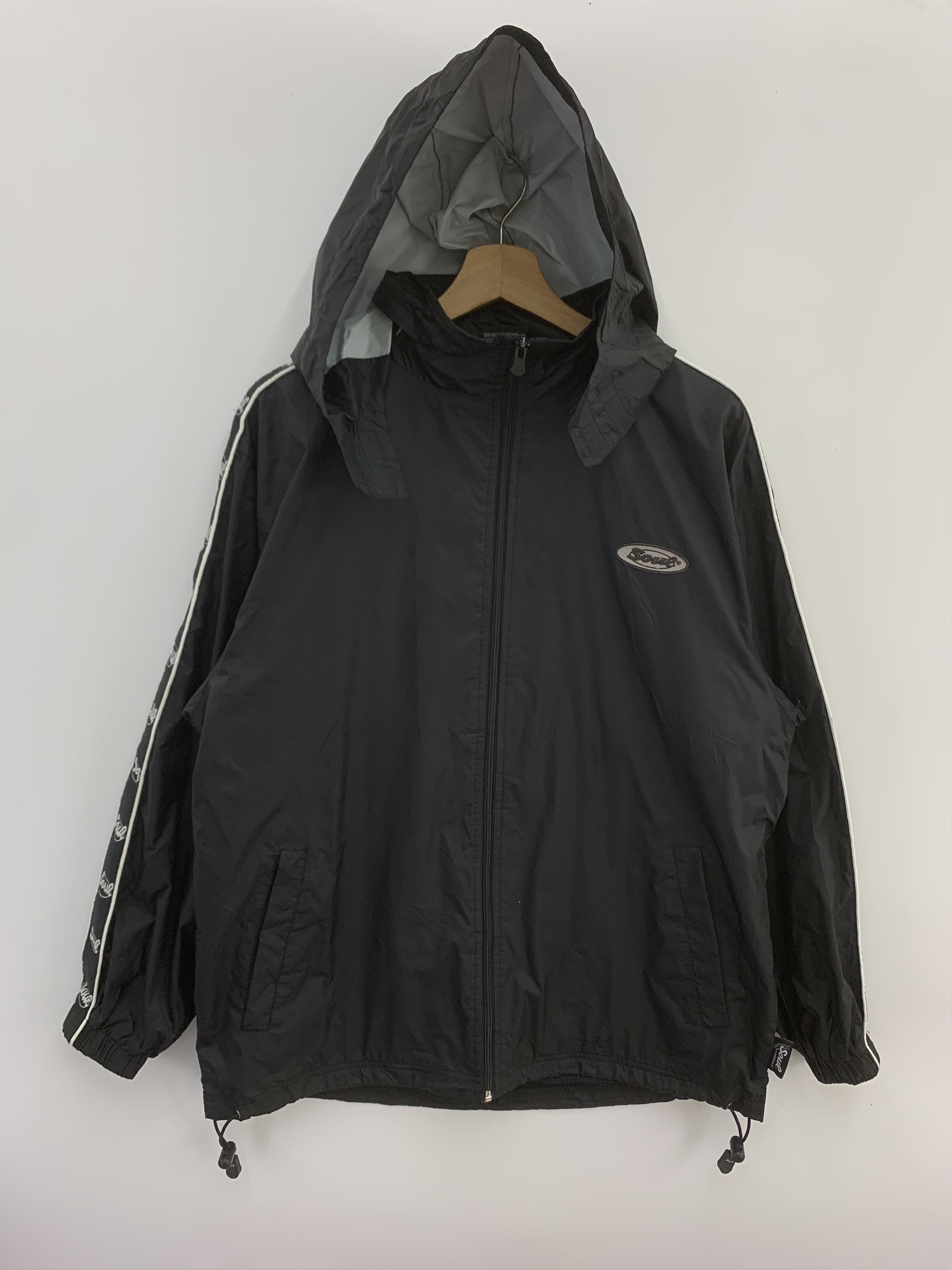 Japanese Brand Soul Windbreaker Jacket Hooded Black Jacket Size US M / EU 48-50 / 2 - 1 Thumbnail