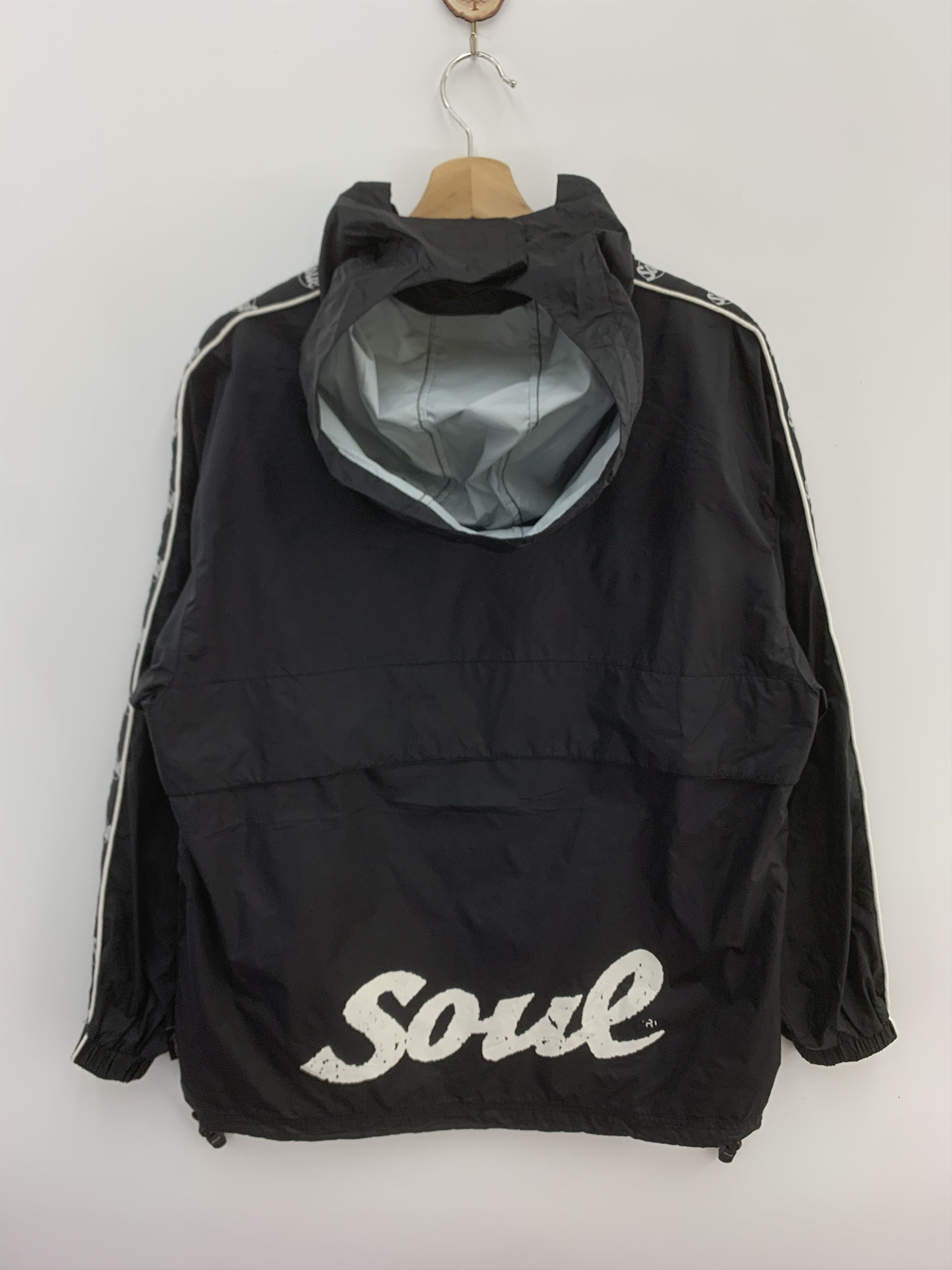 Japanese Brand Soul Windbreaker Jacket Hooded Black Jacket Size US M / EU 48-50 / 2 - 6 Thumbnail