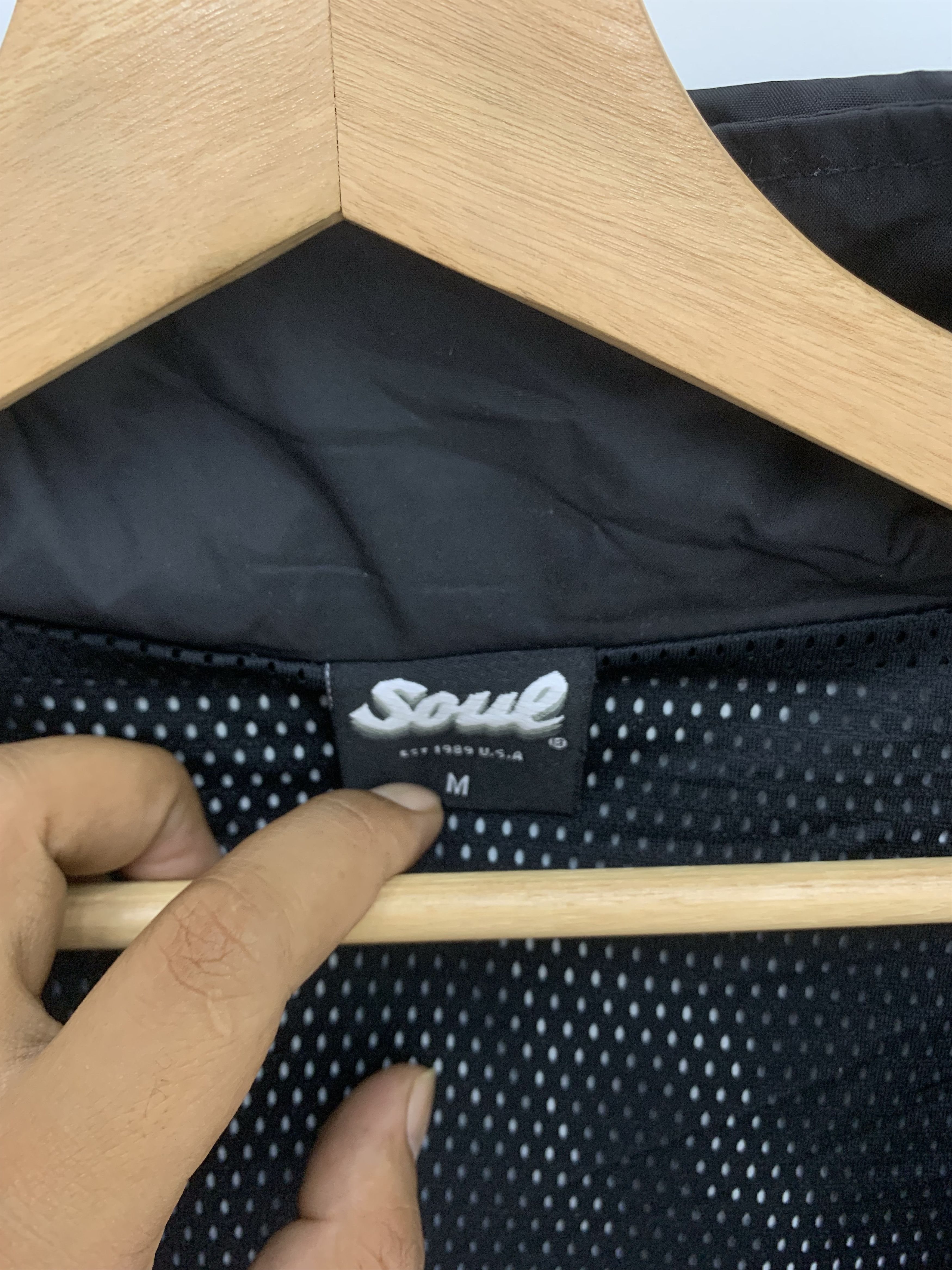 Japanese Brand Soul Windbreaker Jacket Hooded Black Jacket Size US M / EU 48-50 / 2 - 9 Thumbnail