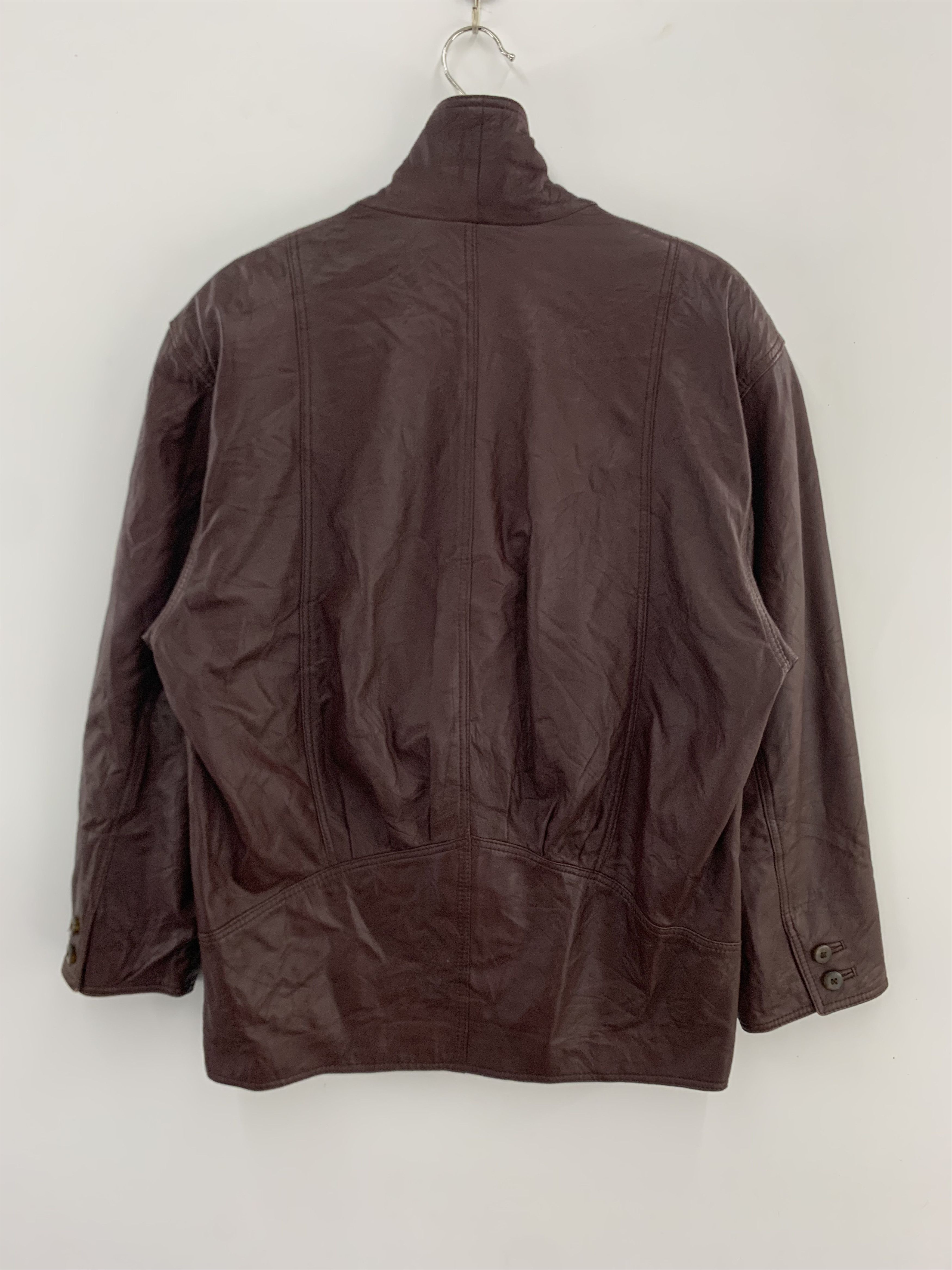 Bally Bally Leather Jacket Burgundy Size US L / EU 52-54 / 3 - 7 Thumbnail