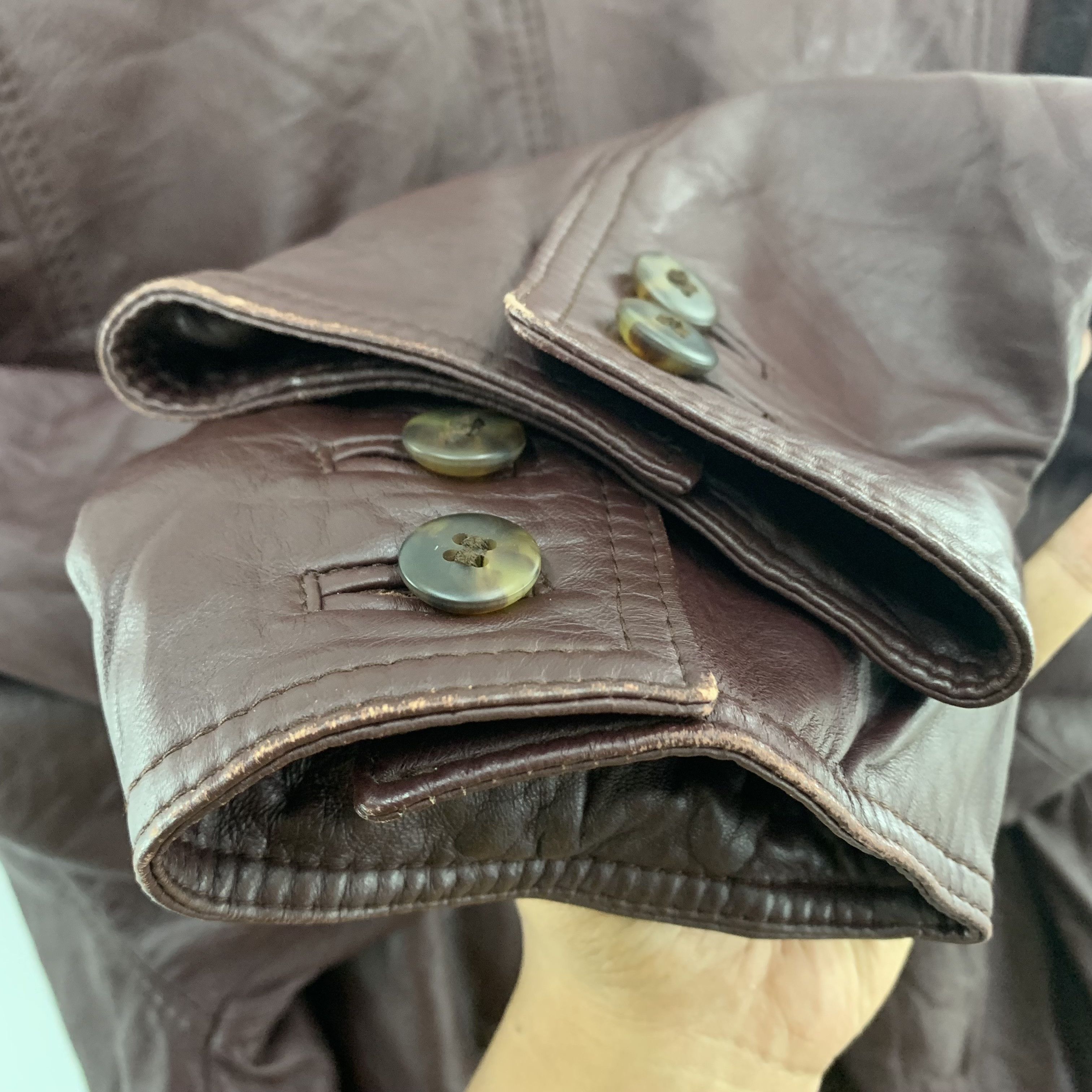 Bally Bally Leather Jacket Burgundy Size US L / EU 52-54 / 3 - 9 Thumbnail