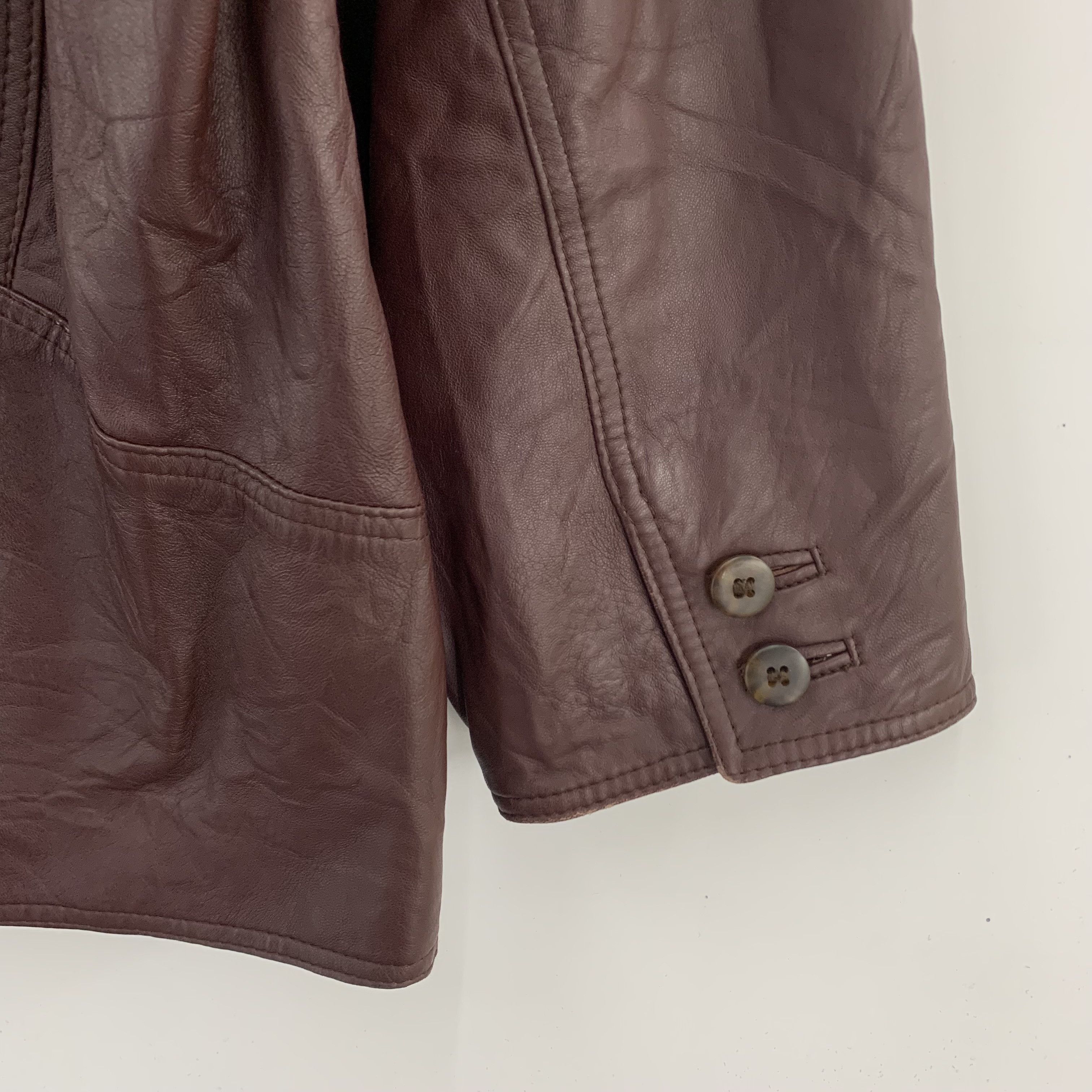 Bally Bally Leather Jacket Burgundy Size US L / EU 52-54 / 3 - 6 Thumbnail